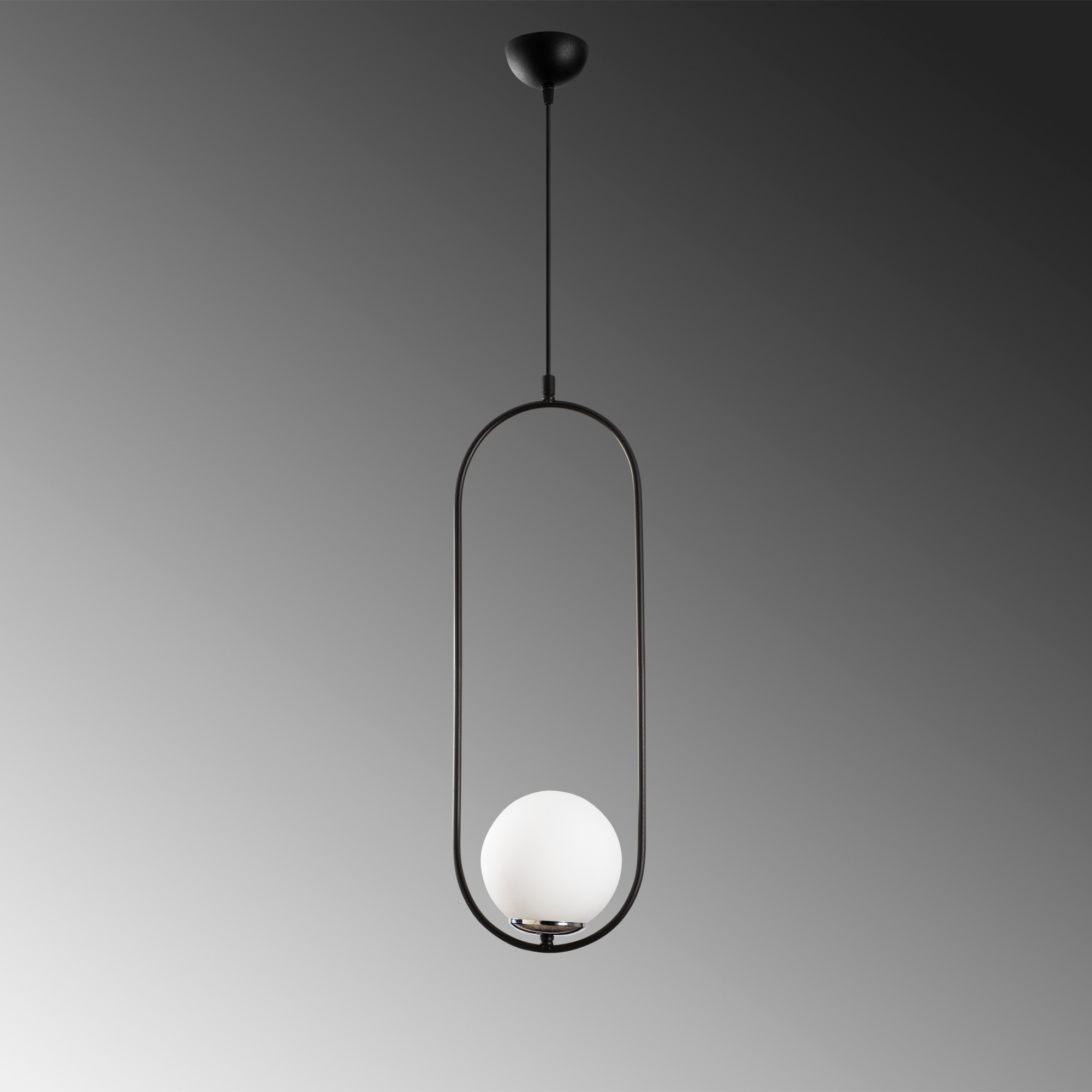Mudoni MR-837 Hanging lamp Iron Glass Black