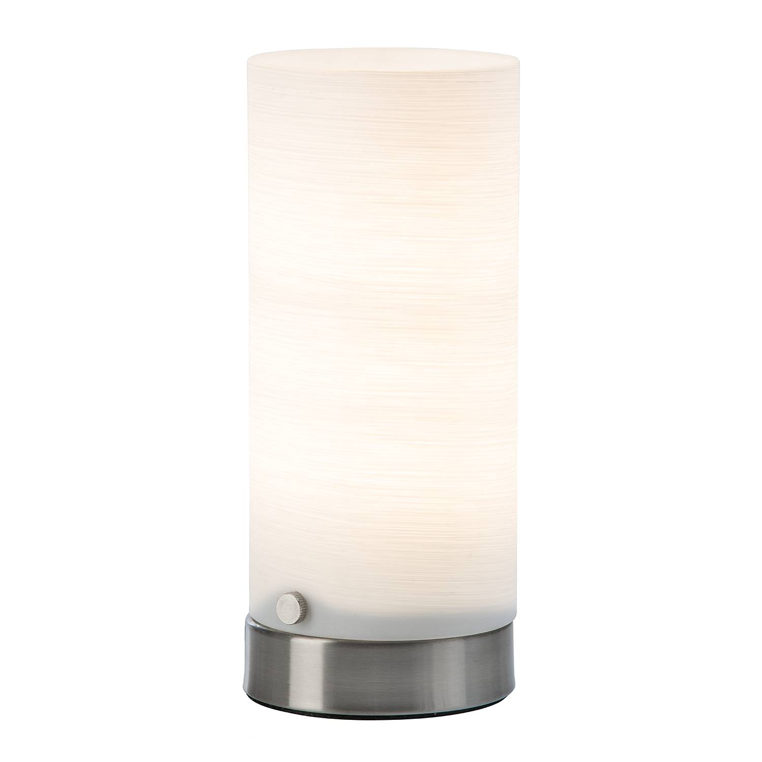 LED-Tischleuchte Maik Milchglas Silber