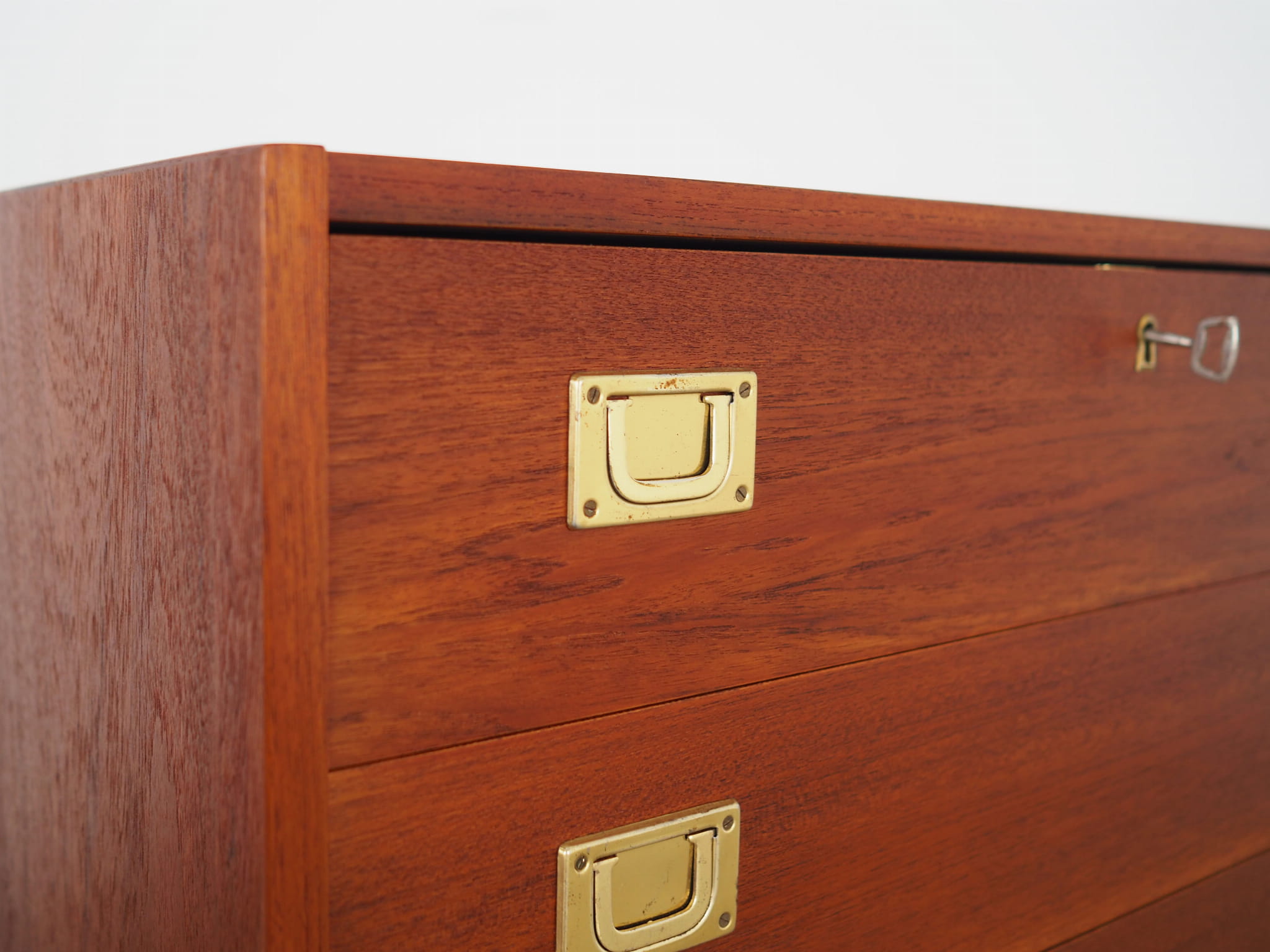 Vintage Chest of Drawers Teak Wood Brown 1960s