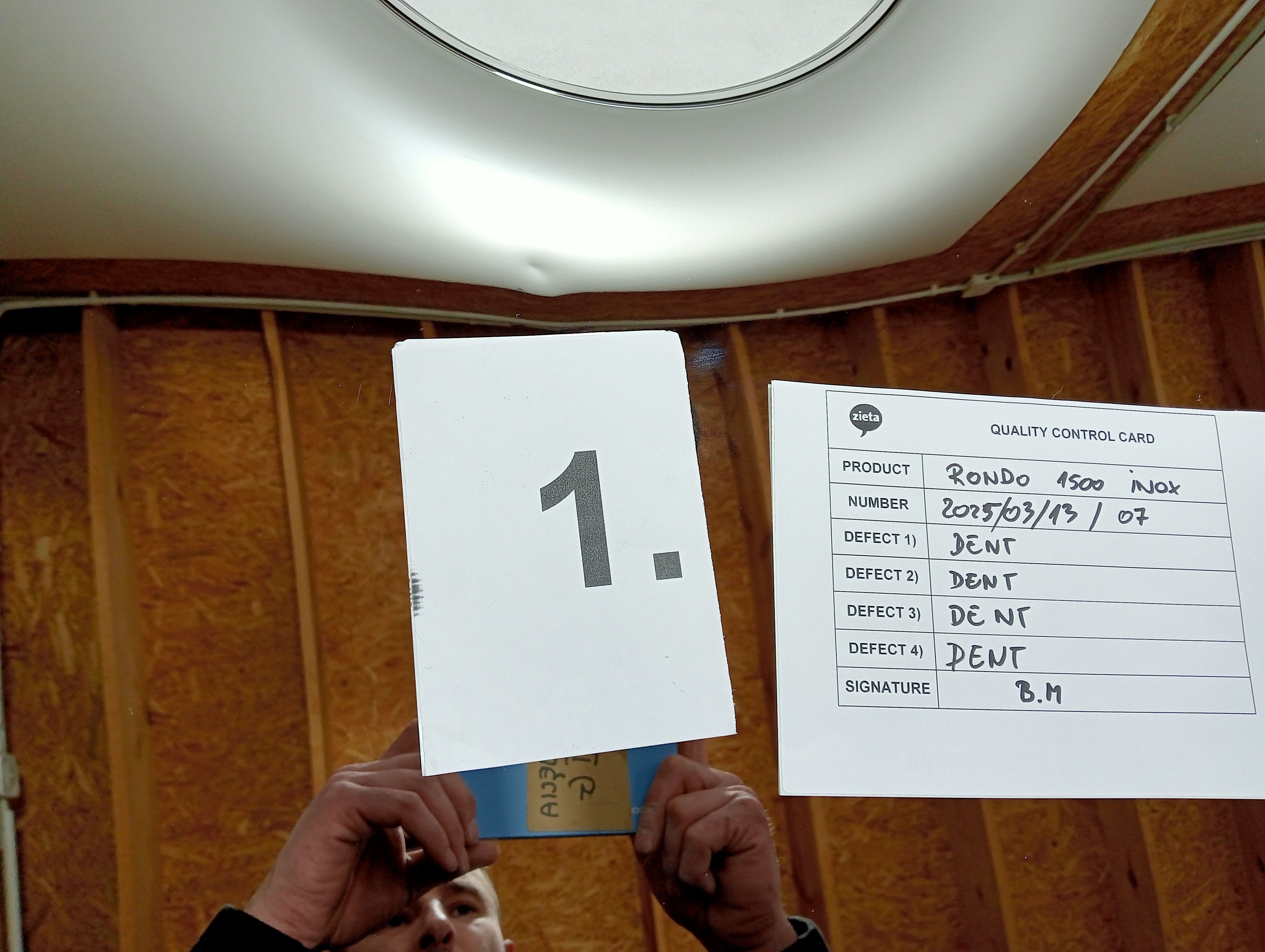 Rondo Spiegel 1500 Edelstahl Inox Poliert Silber