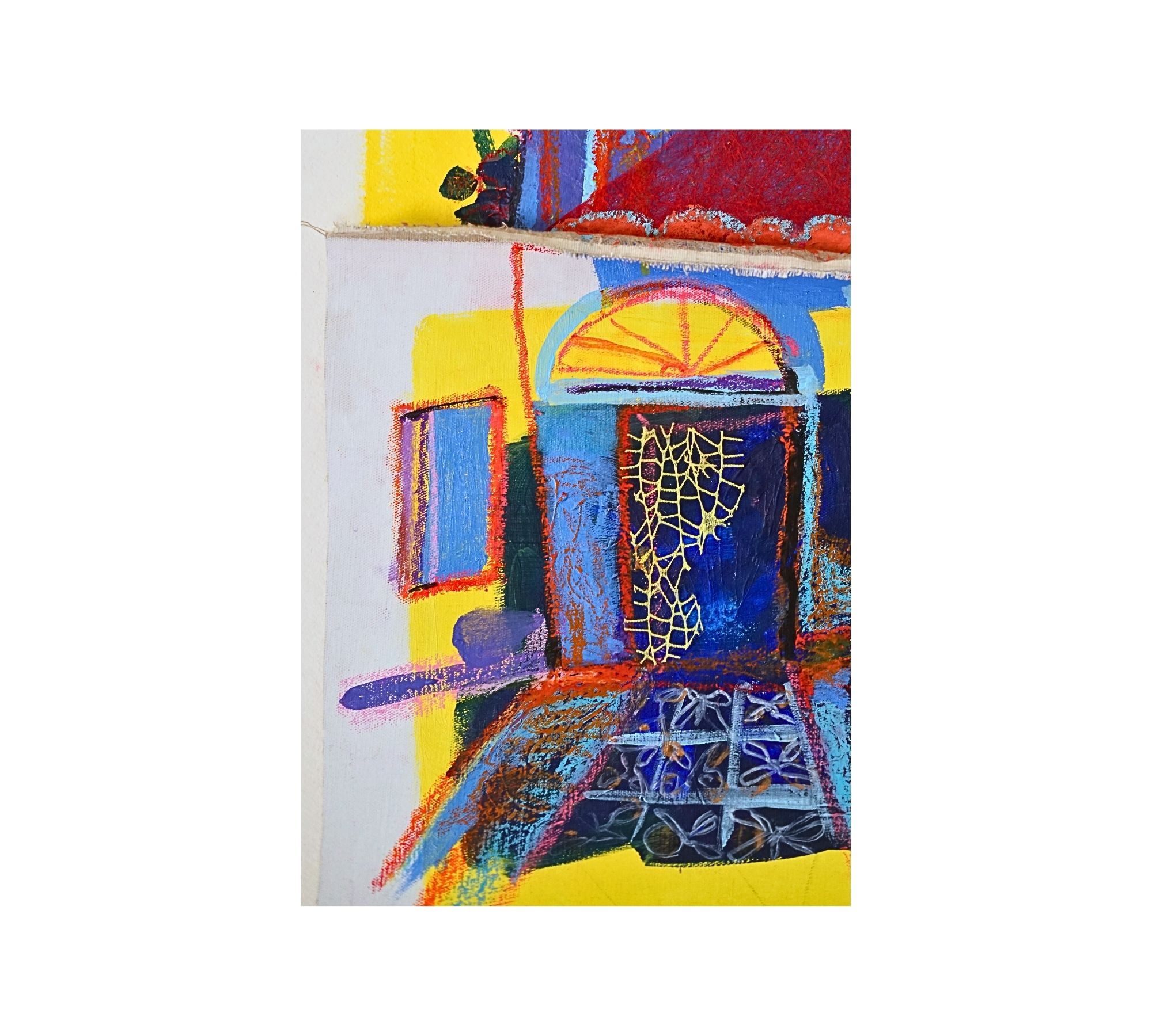 The door of riad Art print Multicolor