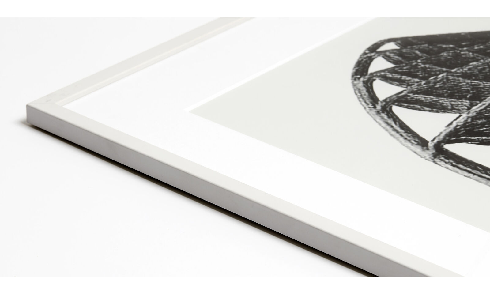 Nature Form Framed Print Blue Beige Grey