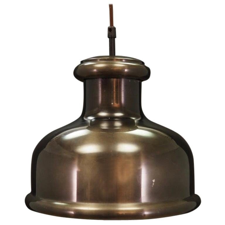 Vintage pendant lamp metallic colors 1970s