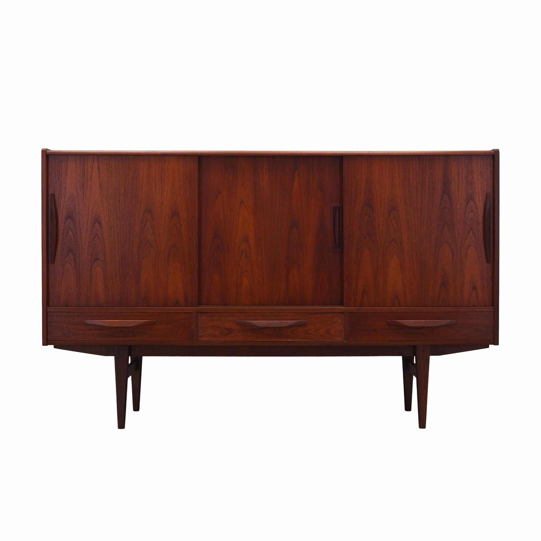 Highboard Holz Braun 1970er Jahre