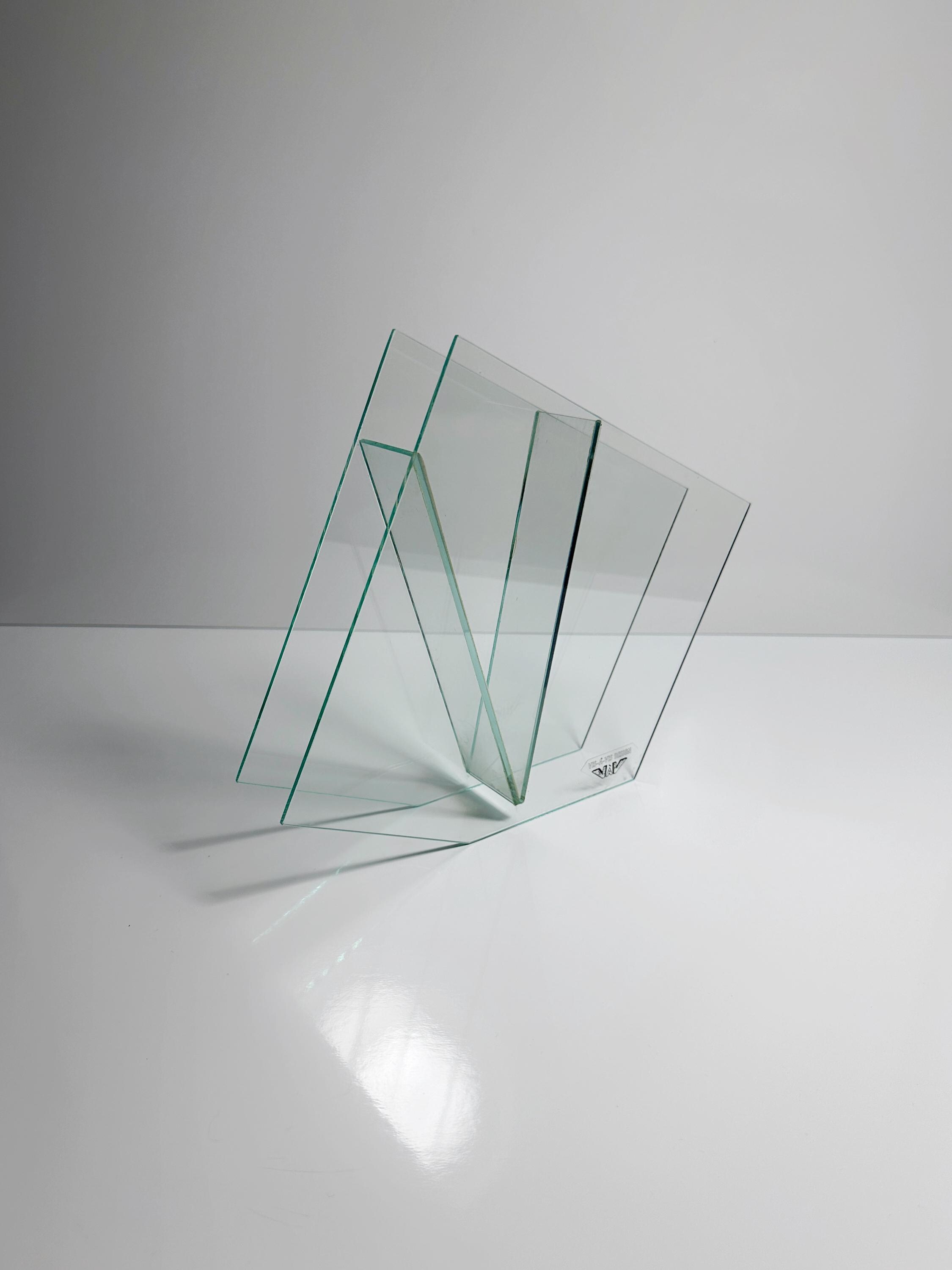 Postmodern Blumenvase Glas 1990er Jahre