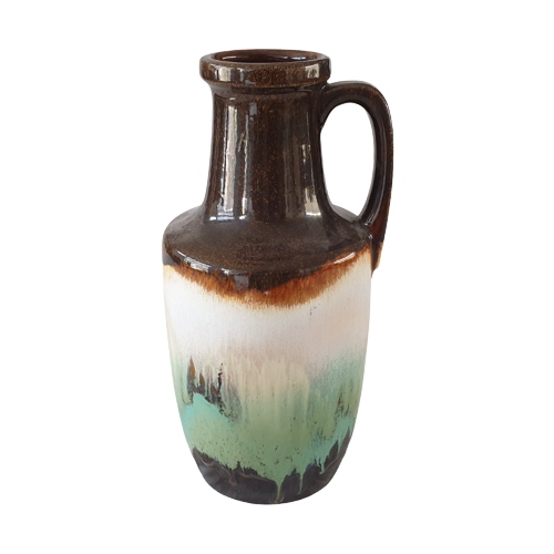 Vintage Vase Ceramic Multicolored