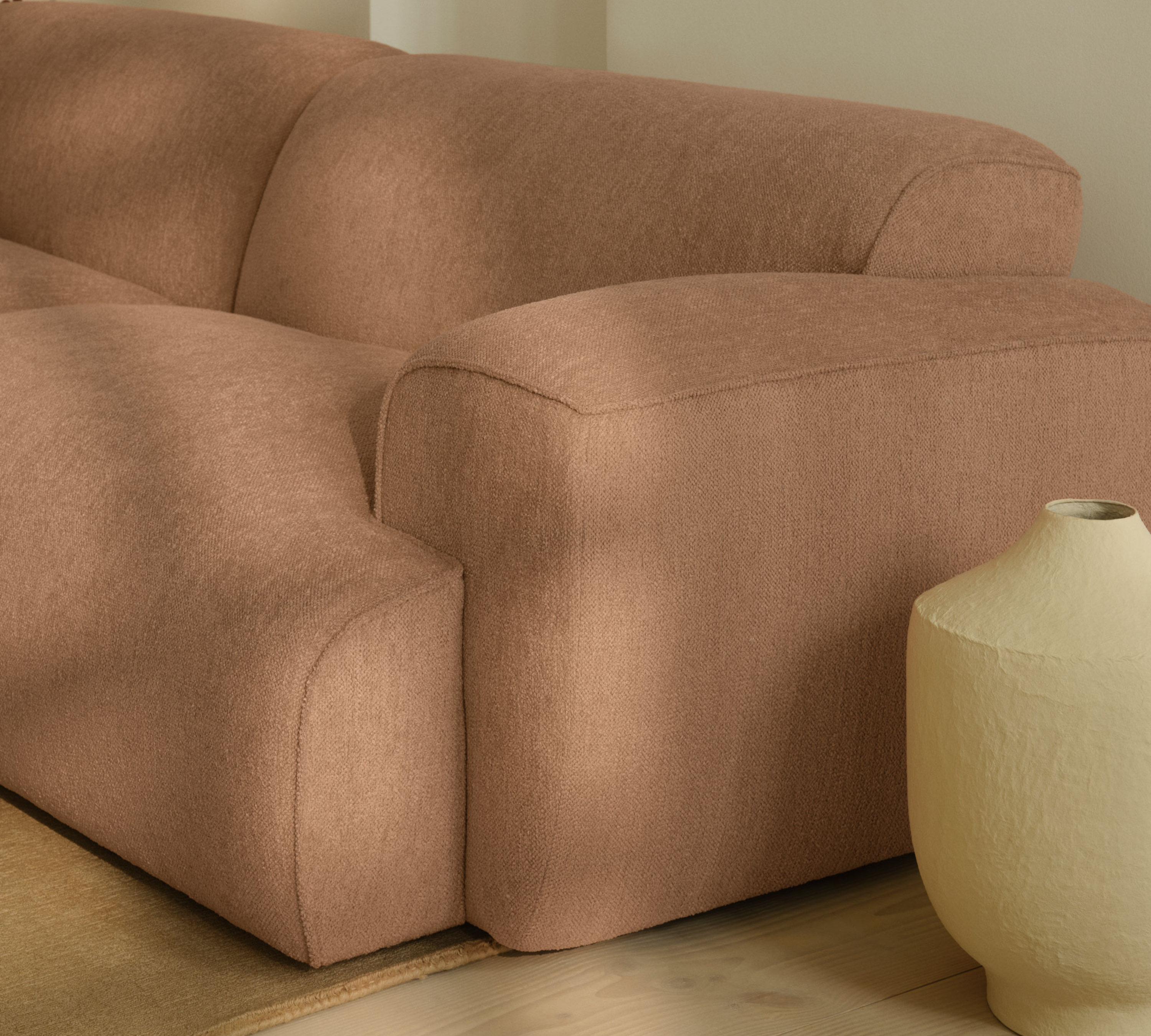 Greta Sofa 3-Sitzer Time Blush
