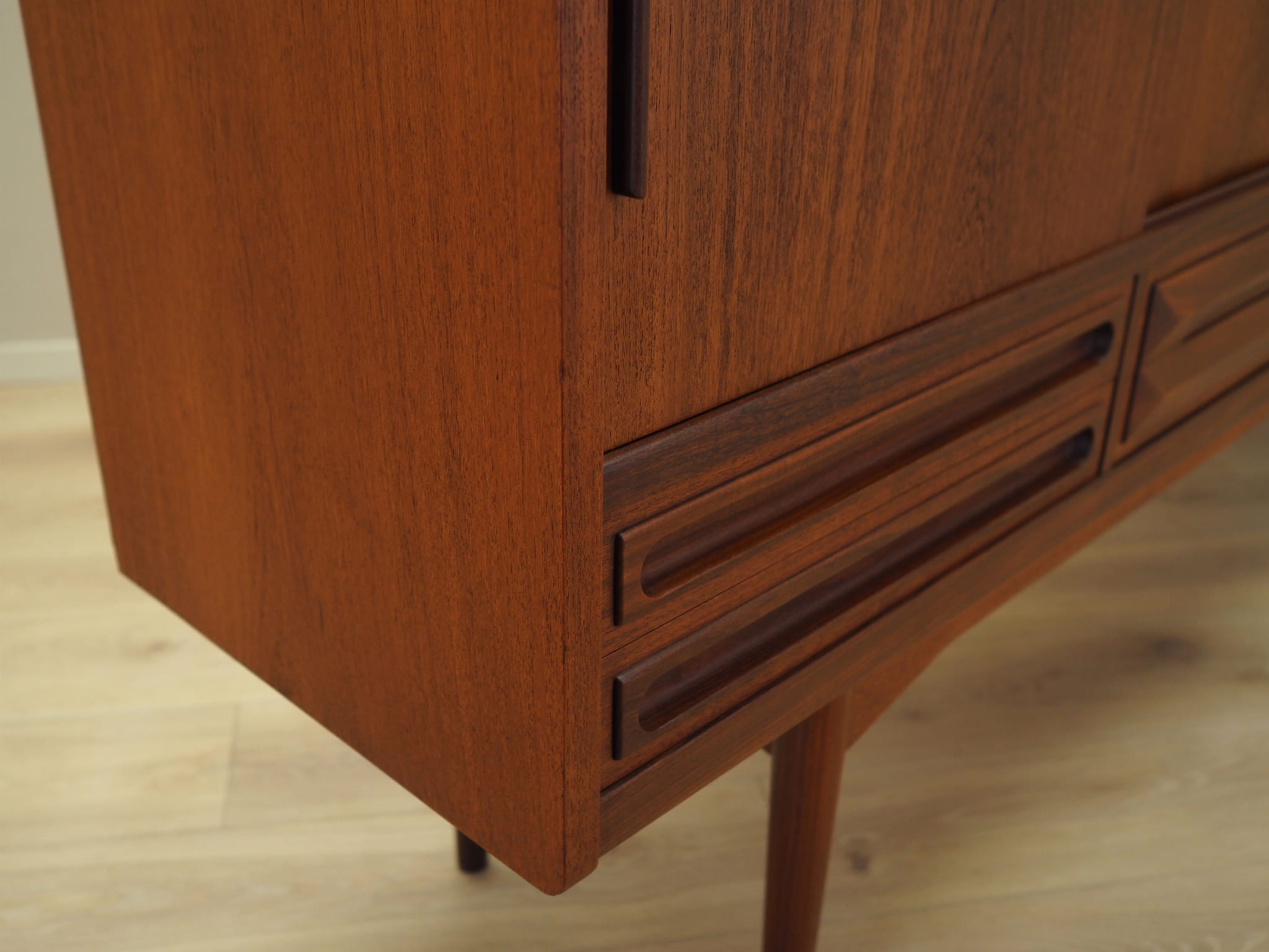 Highboard Holz Braun 1960er Jahre