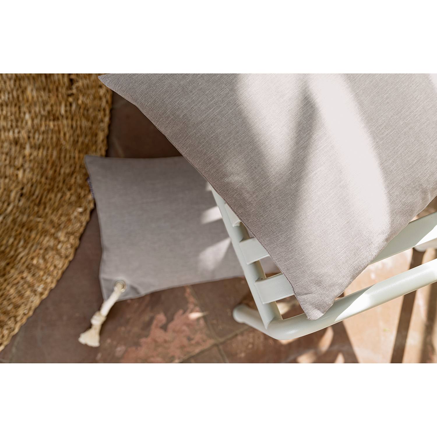 Cushion cover Capri Polyacrylic Grey 40 x 40 cm