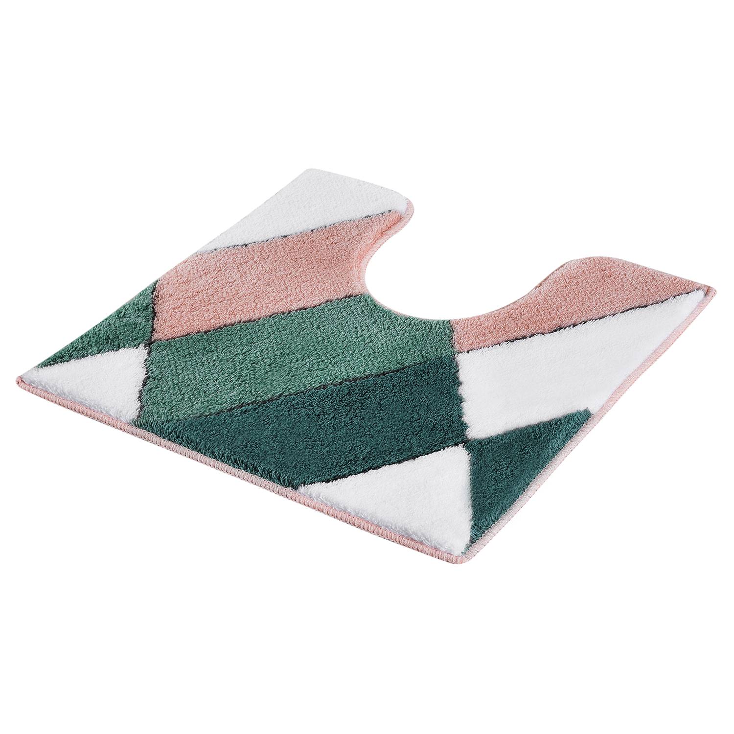 WC-Vorleger Ayana Webstoff Grün / Pink