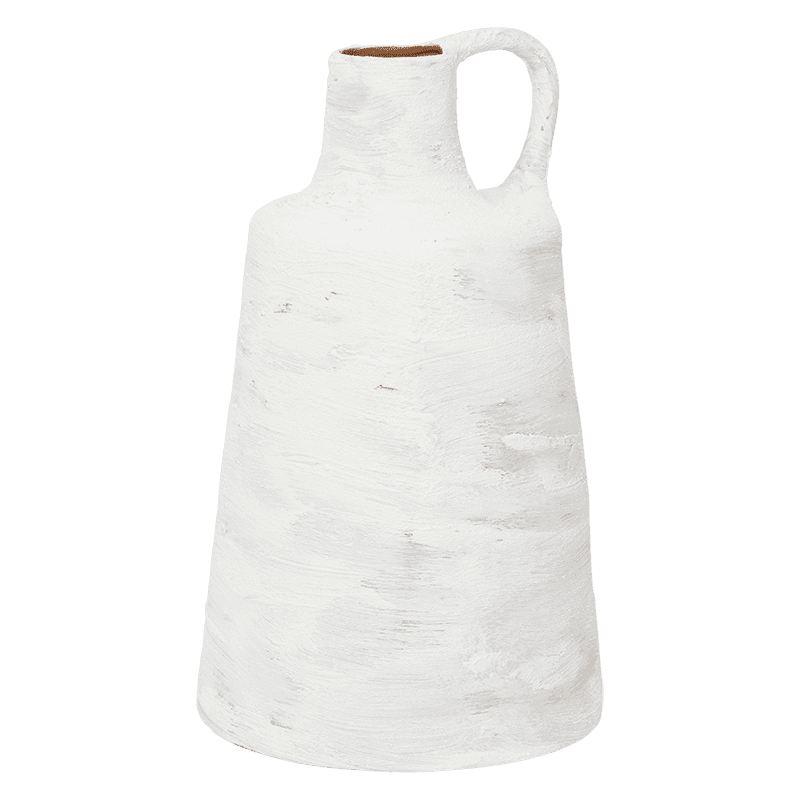 Lunas Vase Keramik Weiß