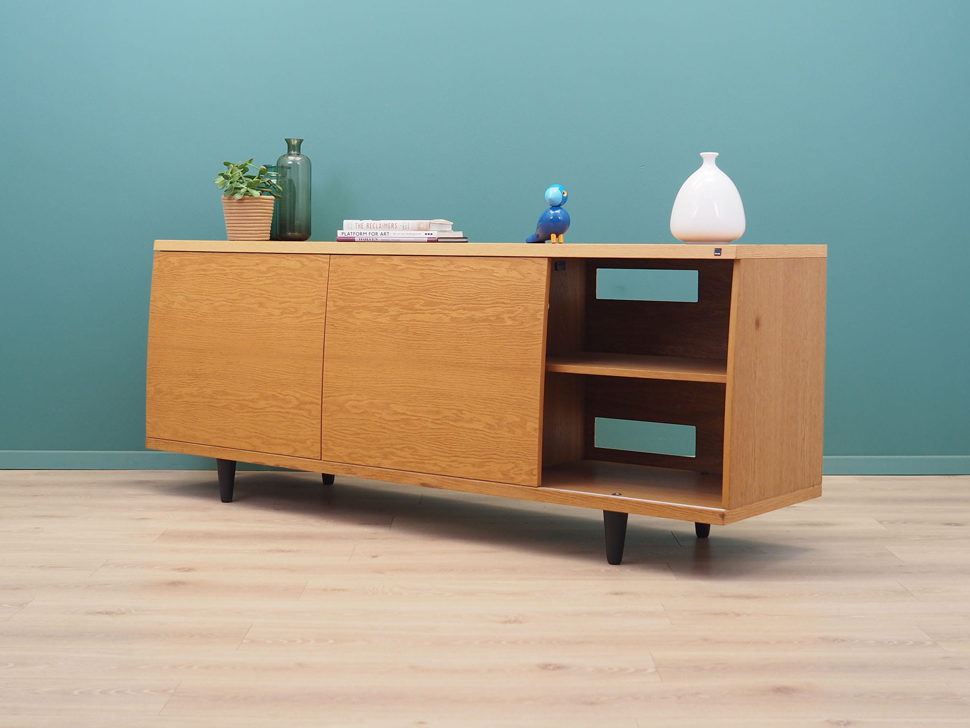 Vintage Sideboard Wood Beige 1990s
