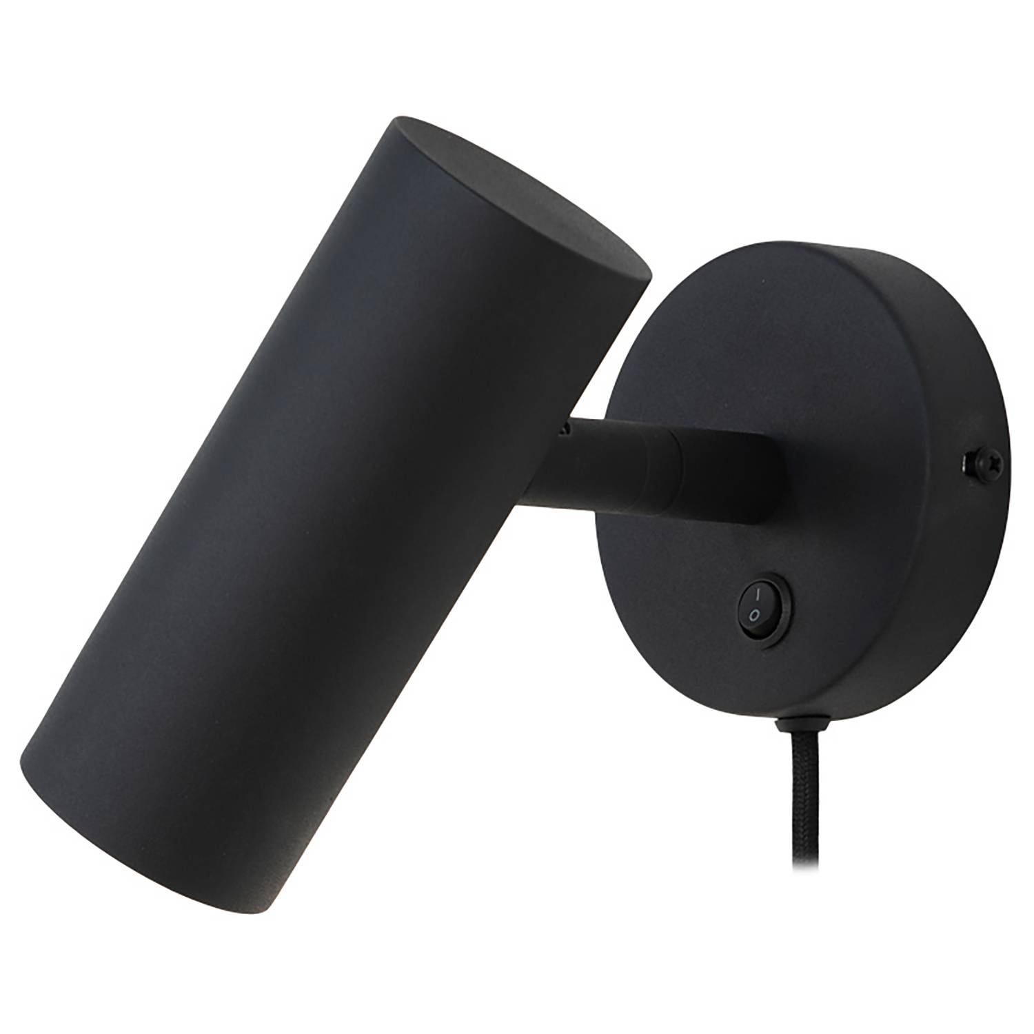 Wall lamp Paris Steel 1-bulb Black
