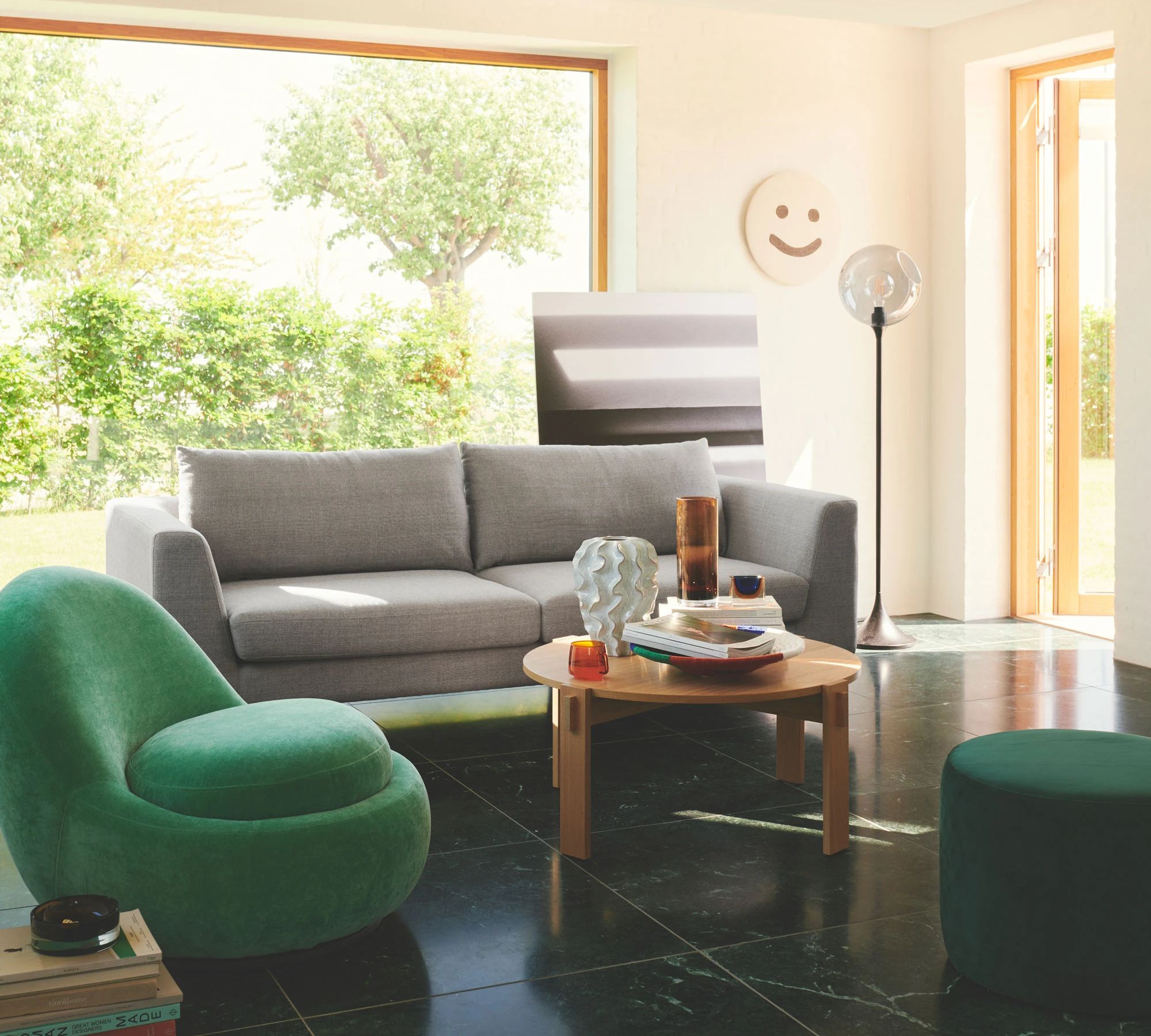 Noa Sofa 3-Sitzer Cura Dark Green