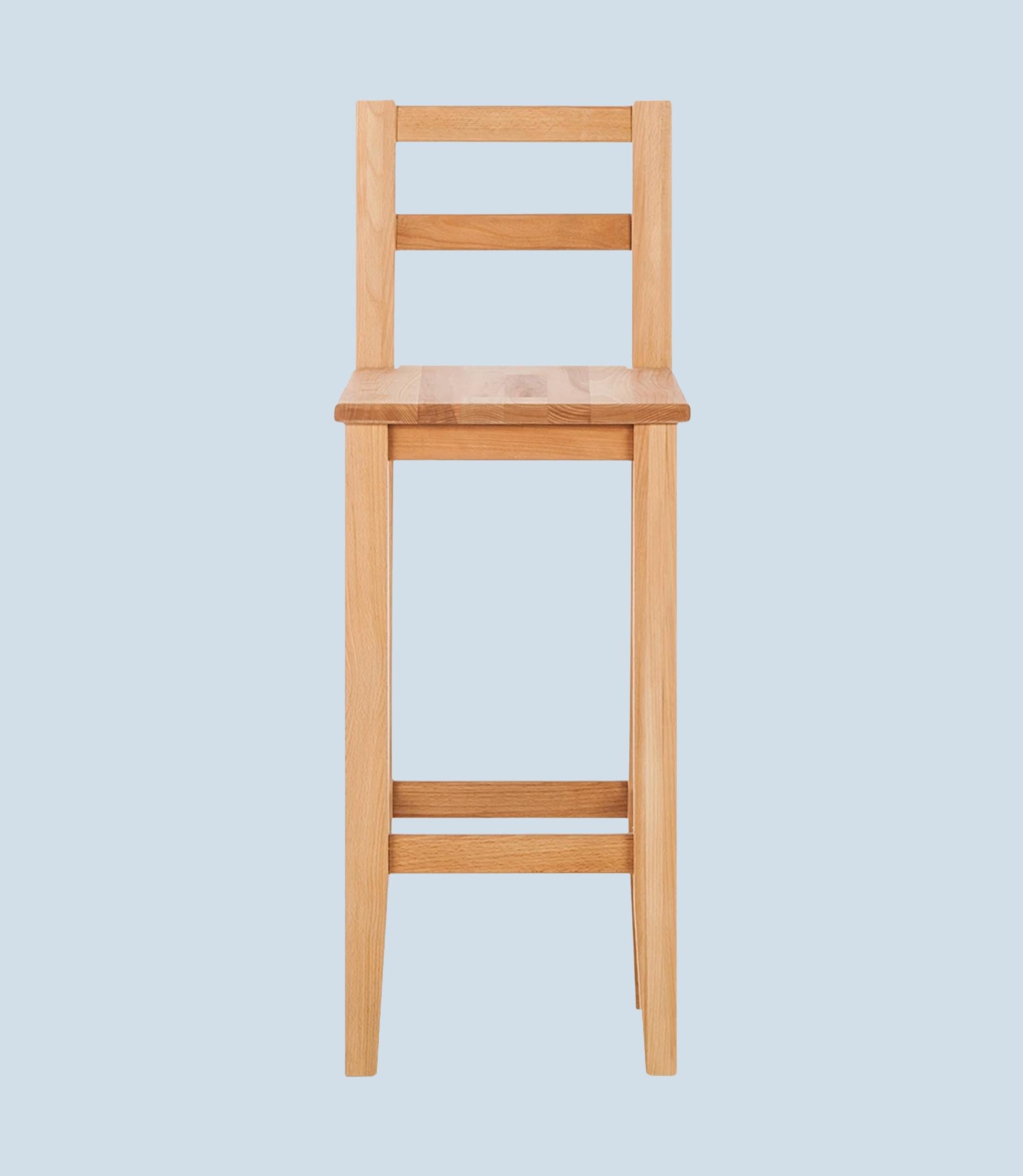 Bar stool solid heartwood beech brown