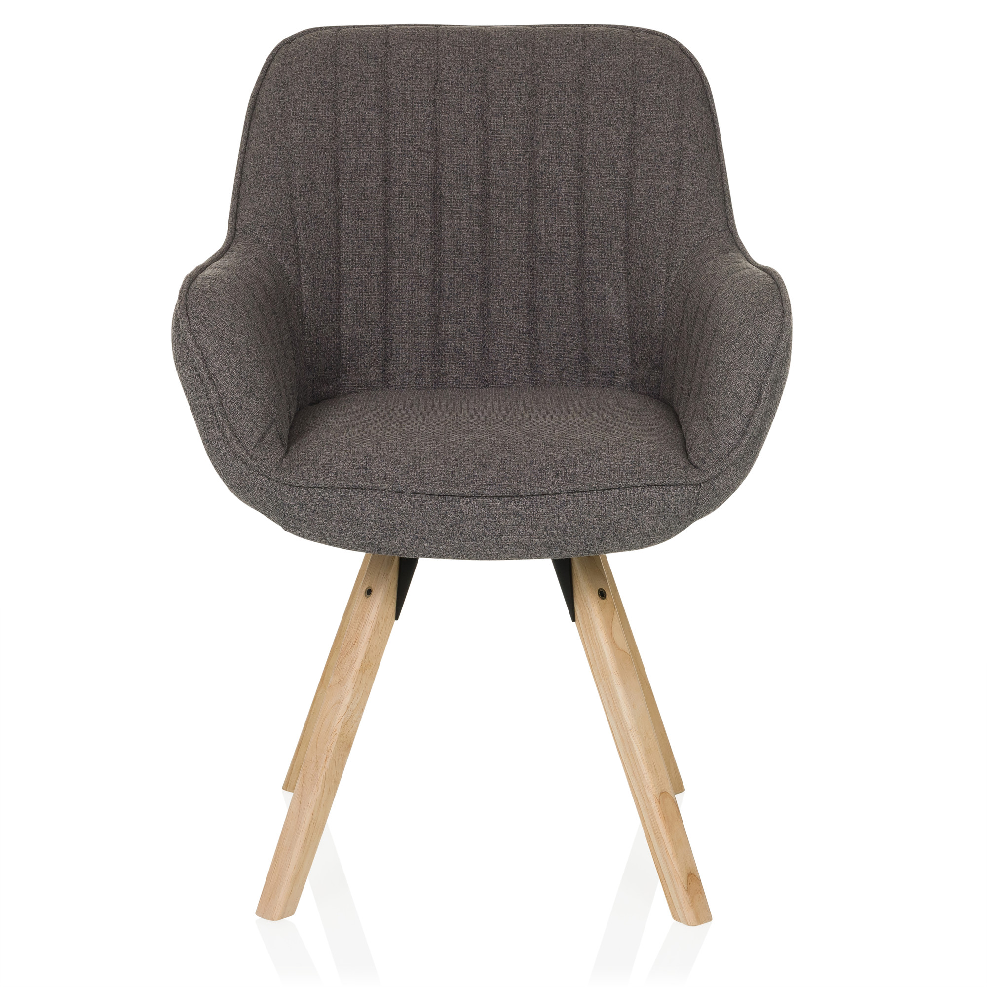 Scandi Soft Dining Chair Swivel Dark Grey