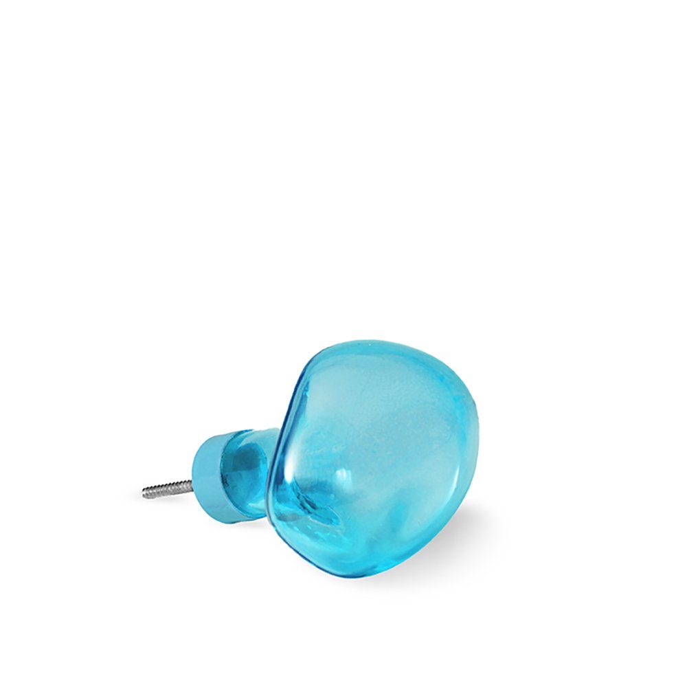 Bubble Wandhaken Klein Glas Blau
