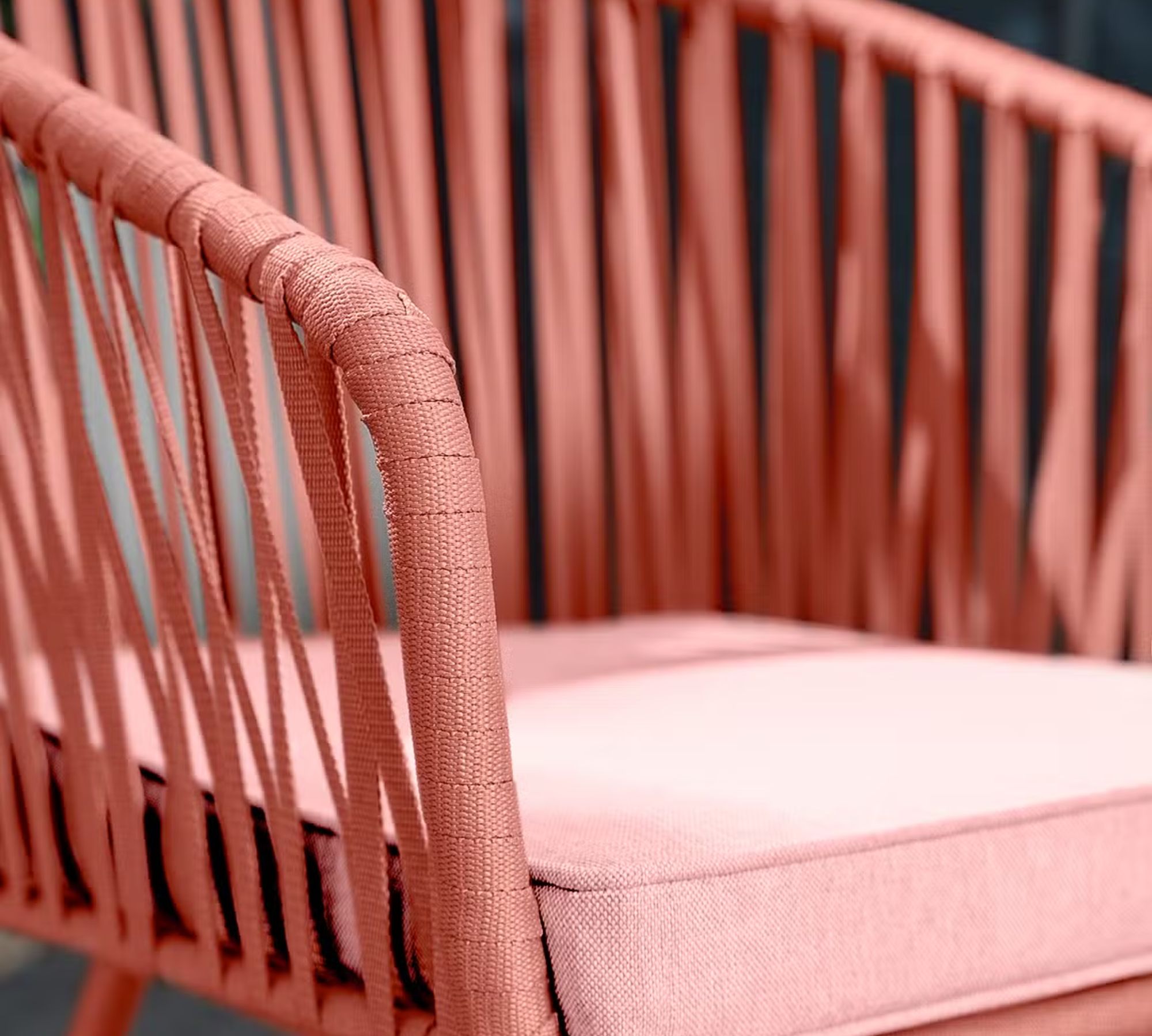 2x Noxi Gartenstuhl Stahl Polyester Flamingorosa