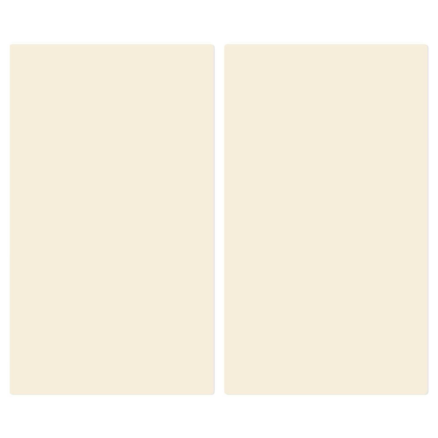 Herdabdeckplatte Kaschmir Sicherheitsglas Beige