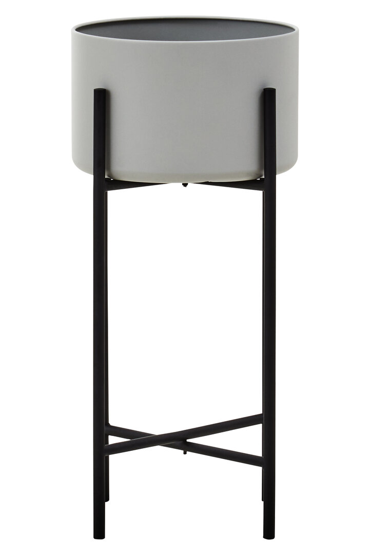 Trosa Groß Weiß Schwarz Standblumentopf
