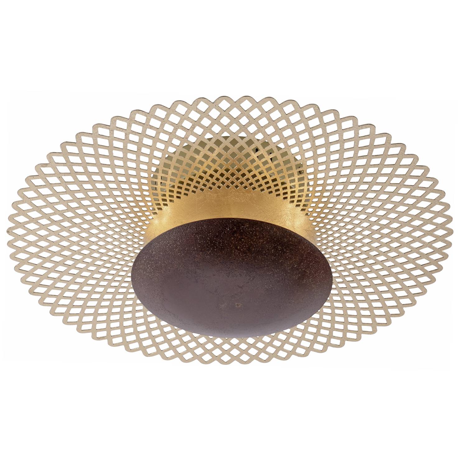 4-Flammig LED-Deckenleuchte Nevis Lava IV Stahl