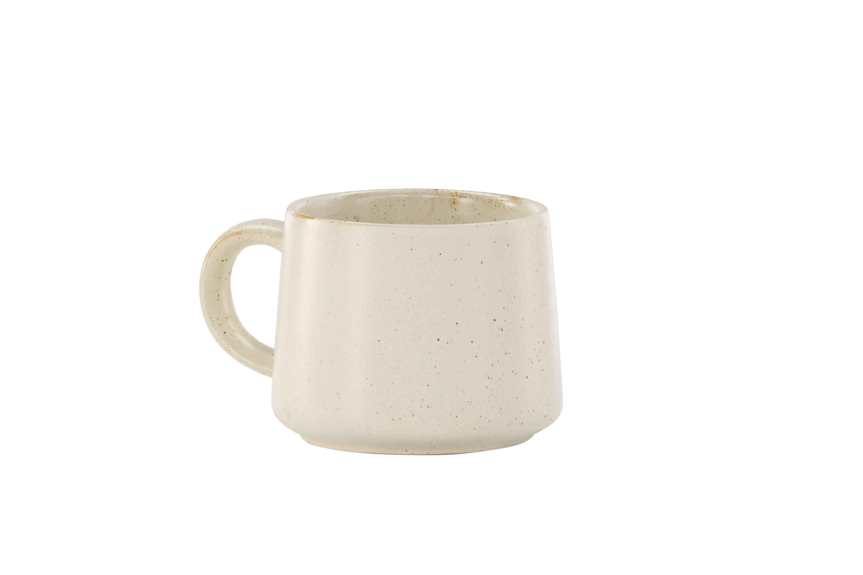 2x Active Tasse-Set Beige Schwarz 9x8Hcm