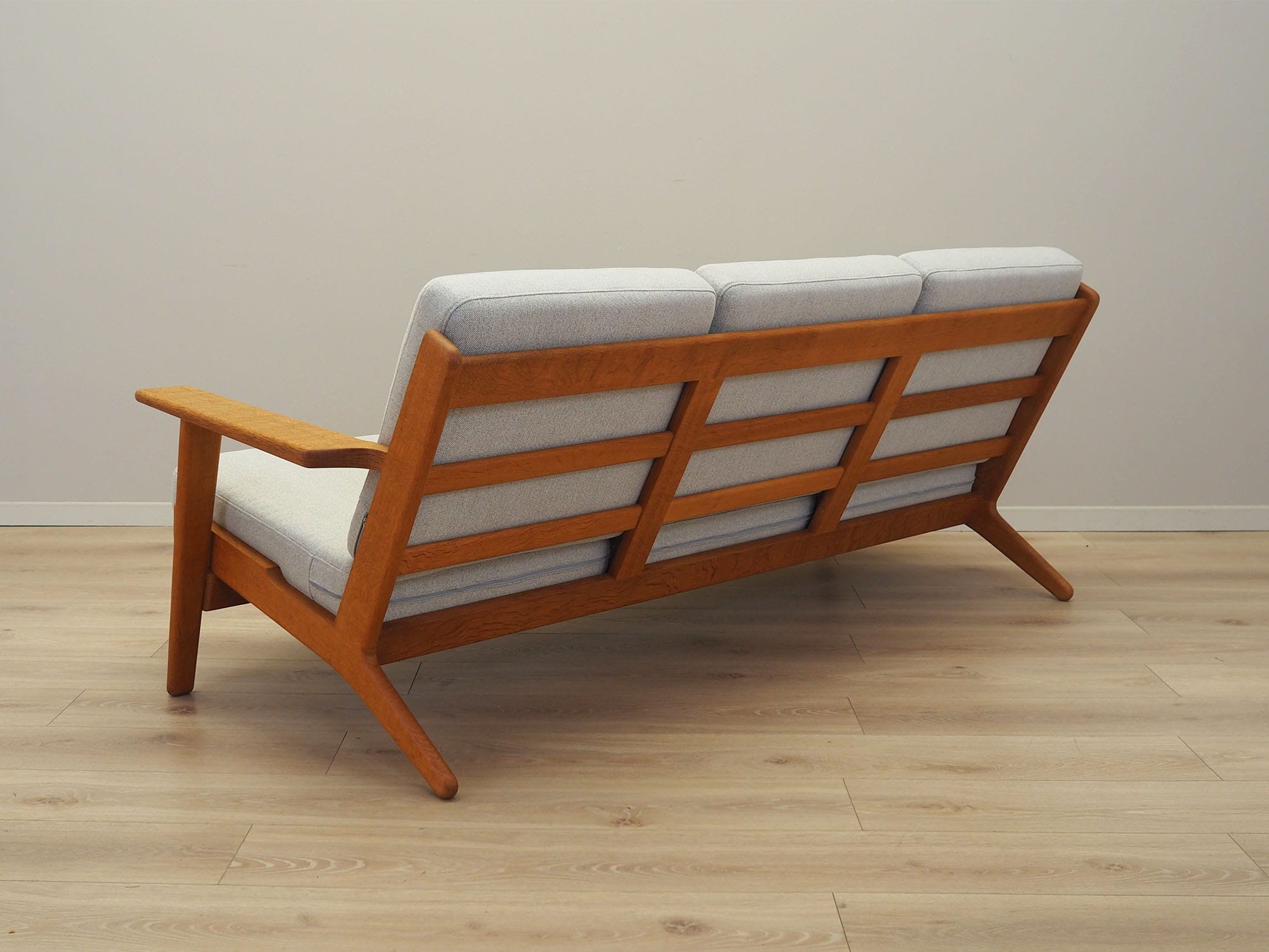 Sofa Holz Grau 1960er Jahre