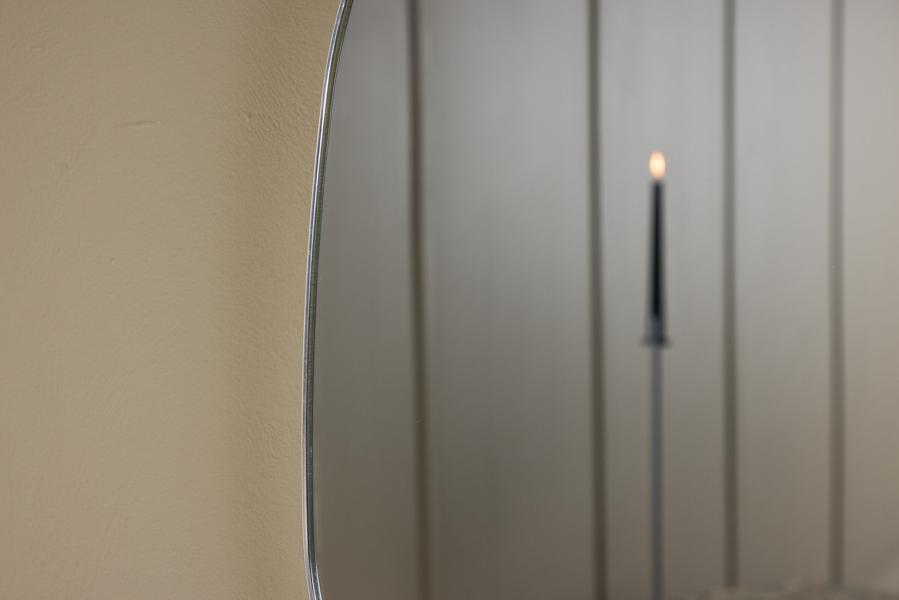 Askersund Spiegel 65x40 Aluminium-Rahmen Glas Silber