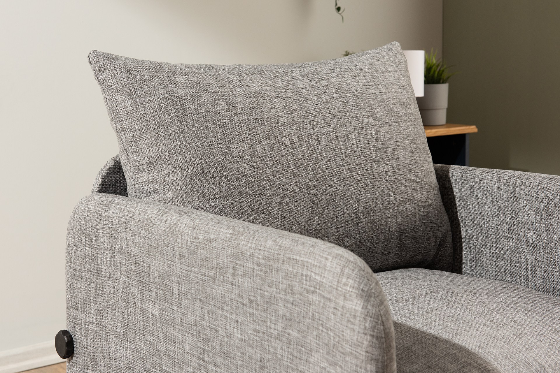 Saga Sofa Bed 1-seater Light Grey