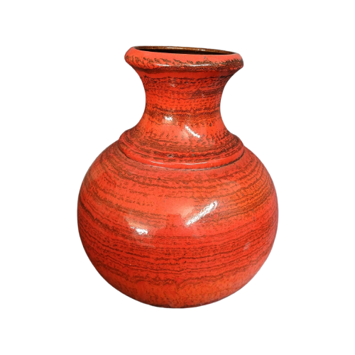 Vintage 66/25 Vase Keramik Orange Rot 