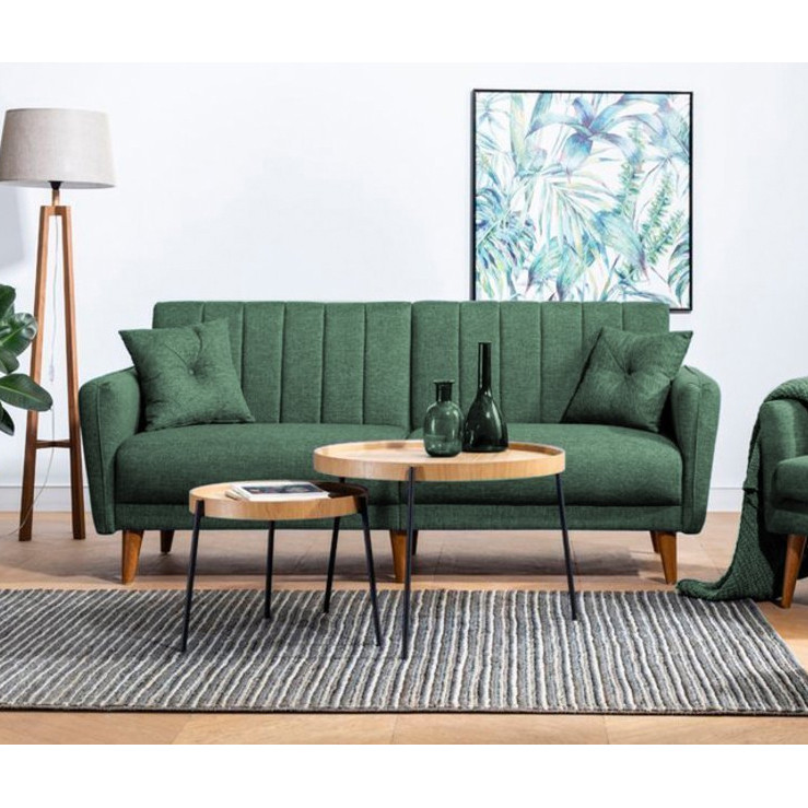 Aqua Schlafsofa Set Holz Grün