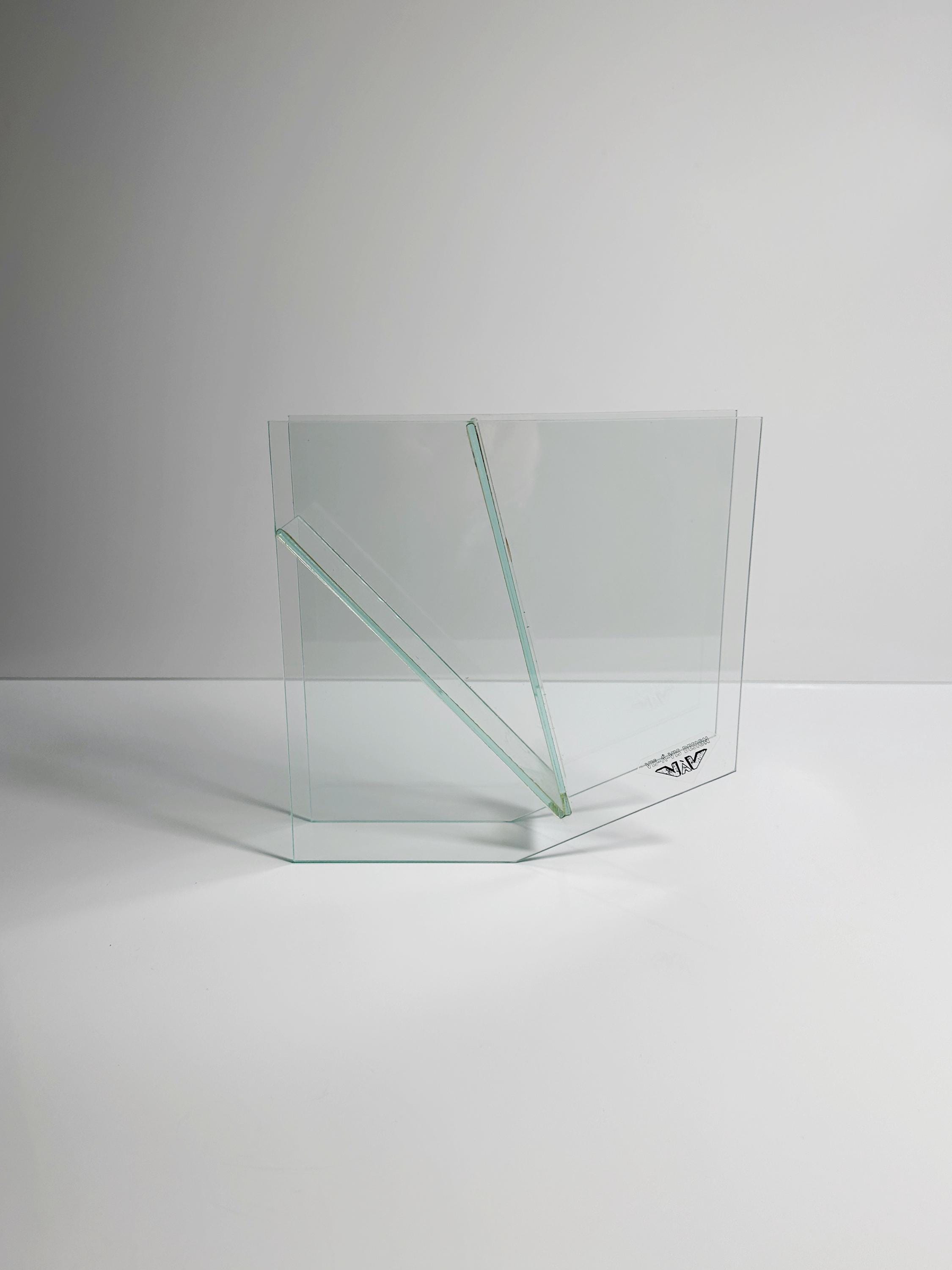 Postmodern Blumenvase Glas 1990er Jahre