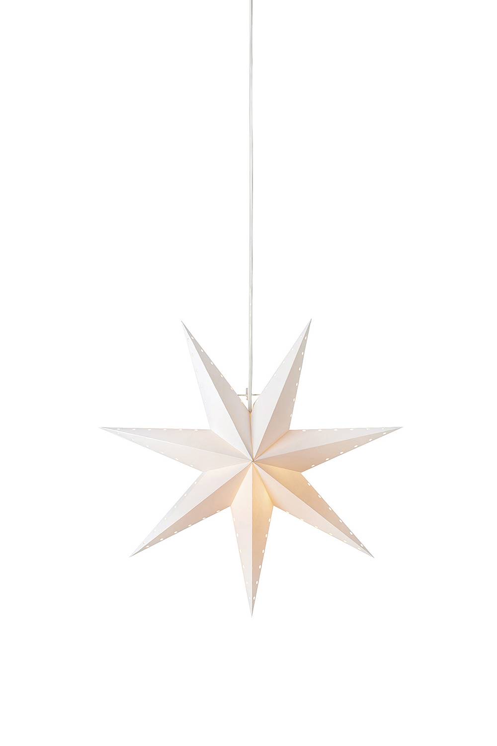 Hanging Star Lively Paper White 45 x 14 cm