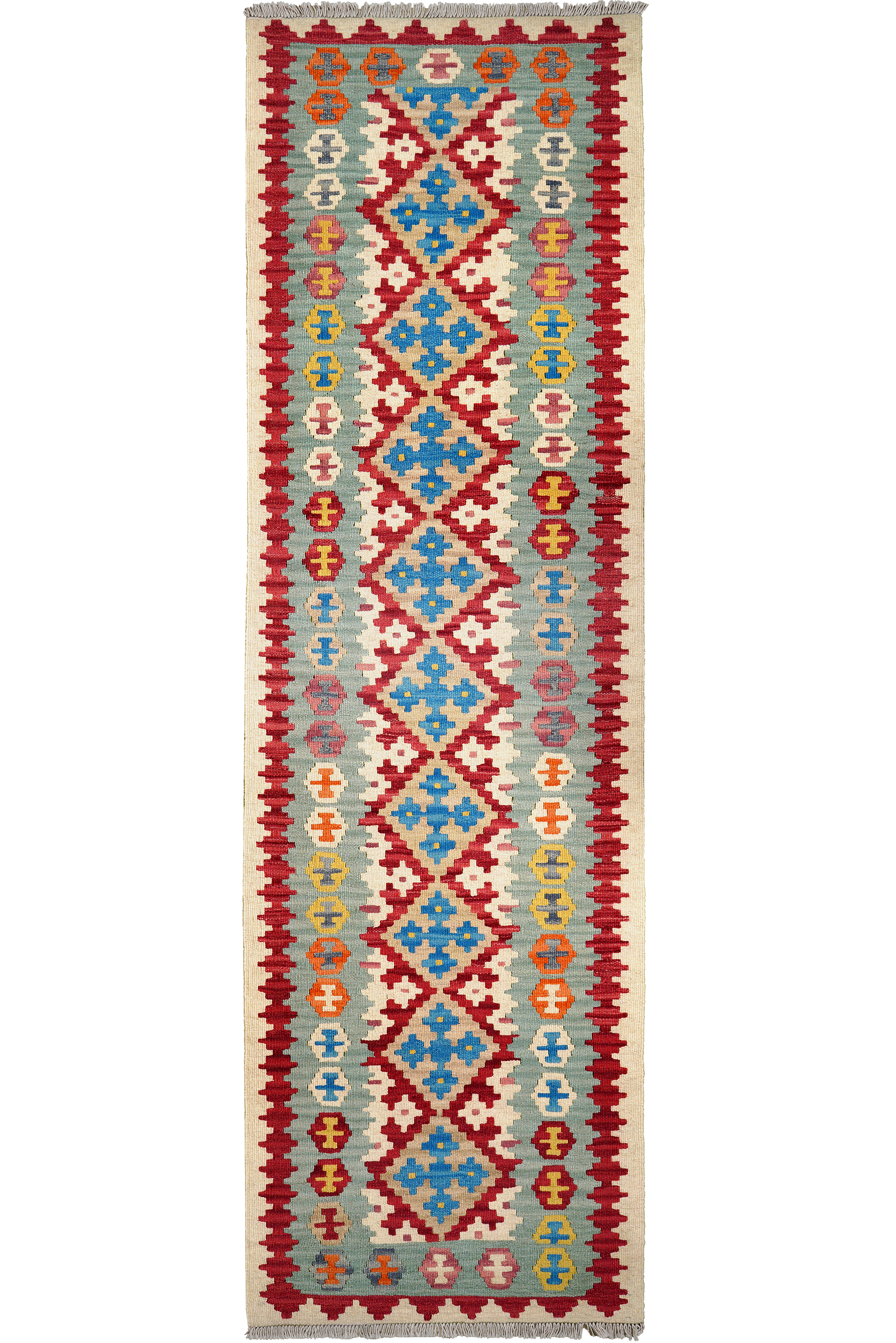 Kilim Gashgai Teppich Wolle Mehrfarbig