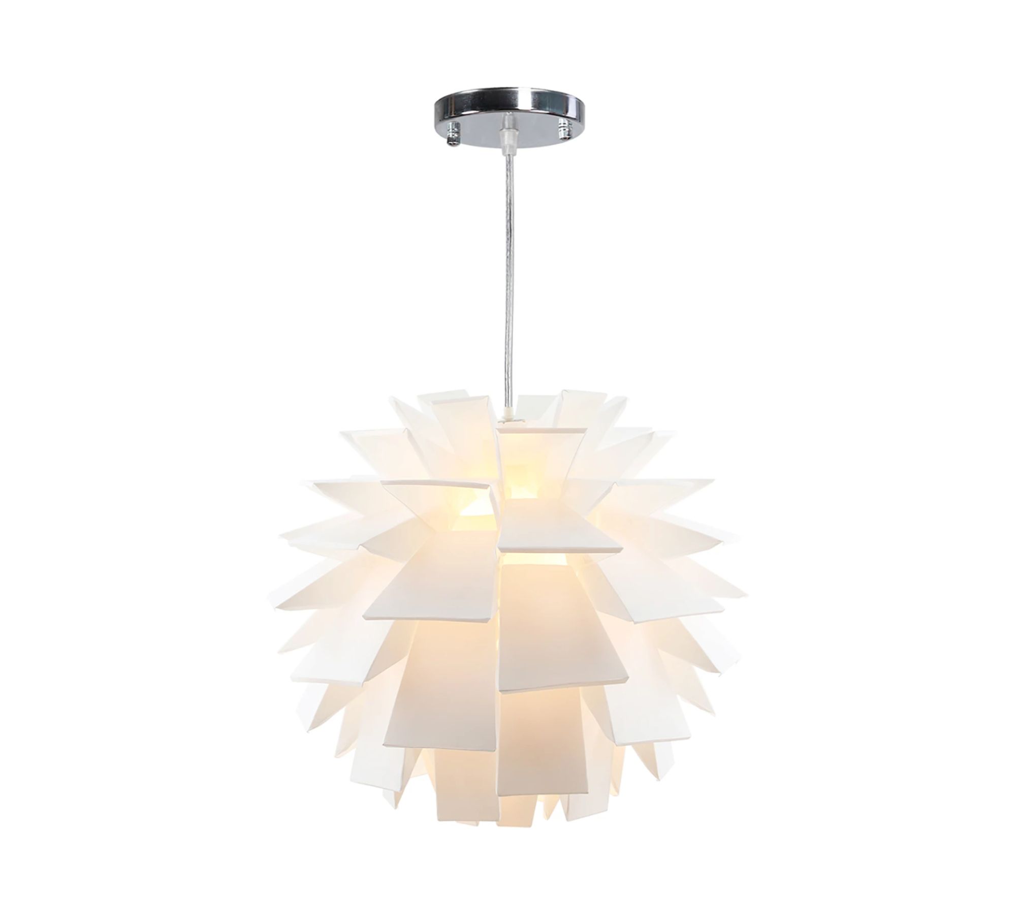 Pendant lamp 1-light Plastic Stainless Steel
