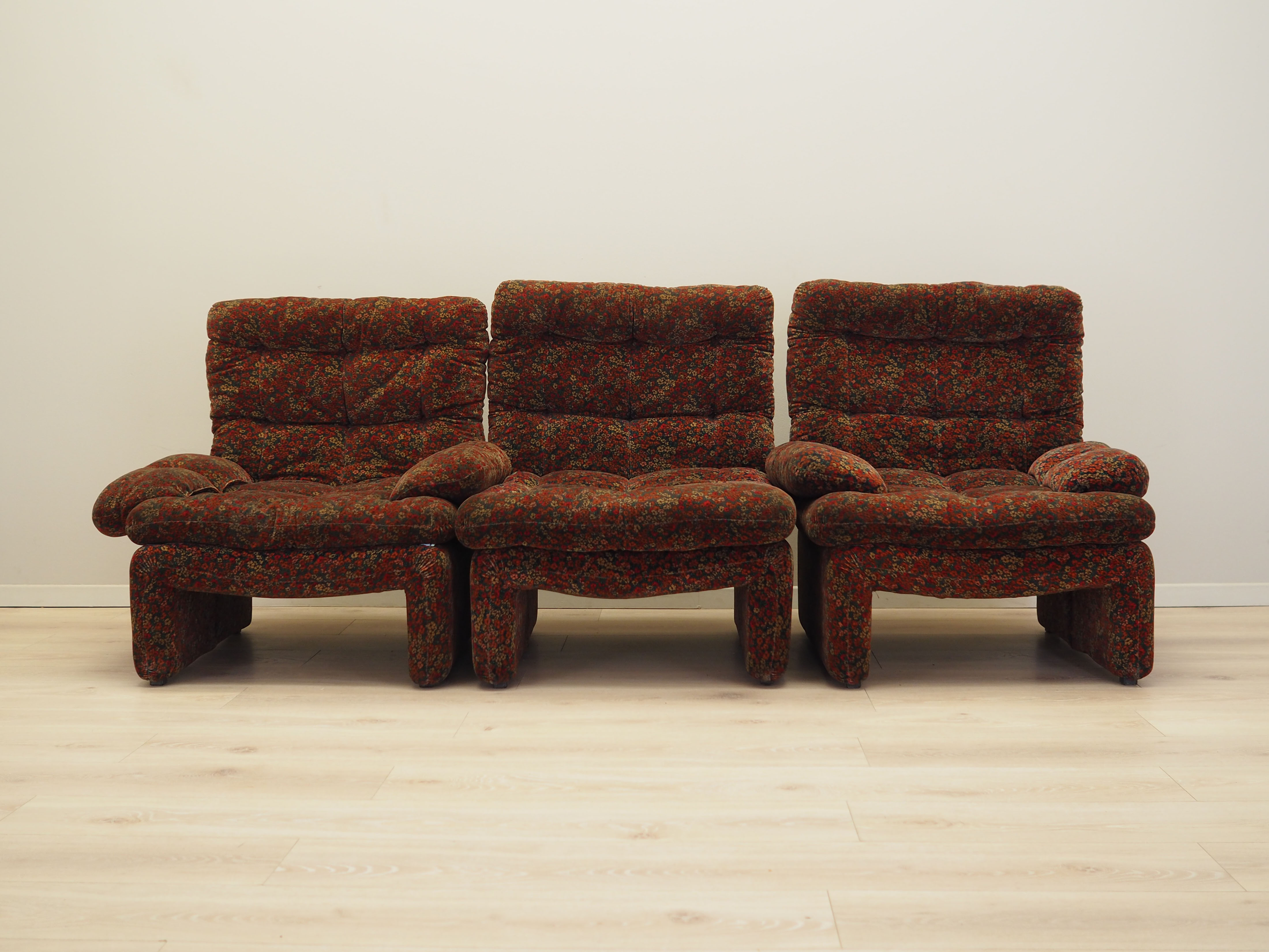 Modulsofa Samt 1960er Jahre