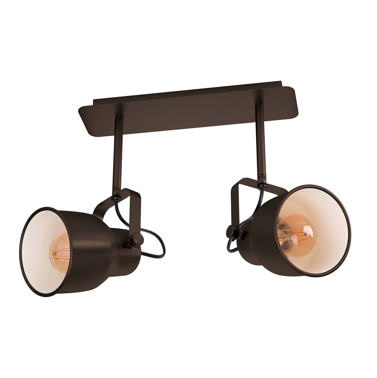 Mitchley II Ceiling light Steel 2-bulb