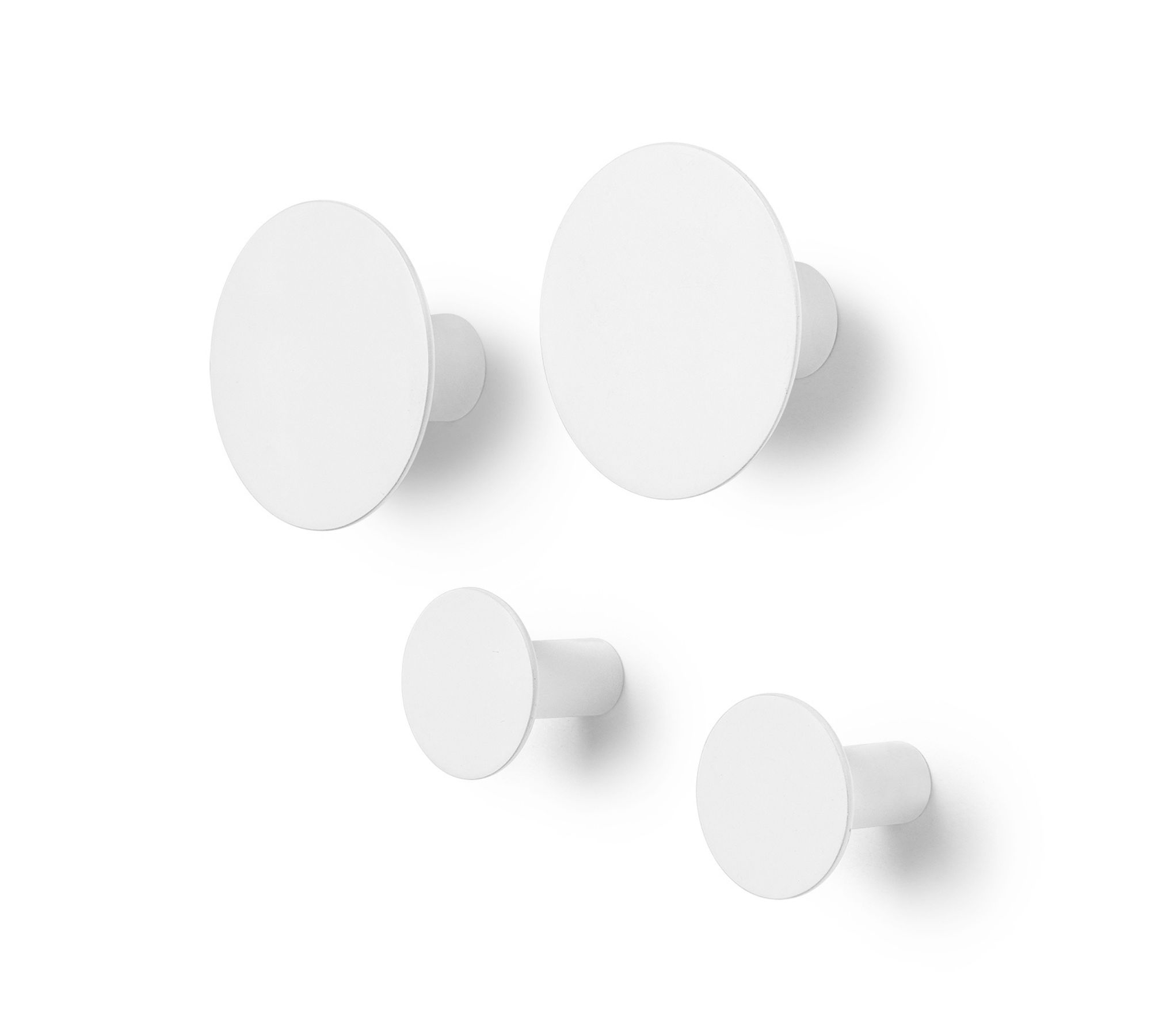 4x Ponto Wandhaken Lily White