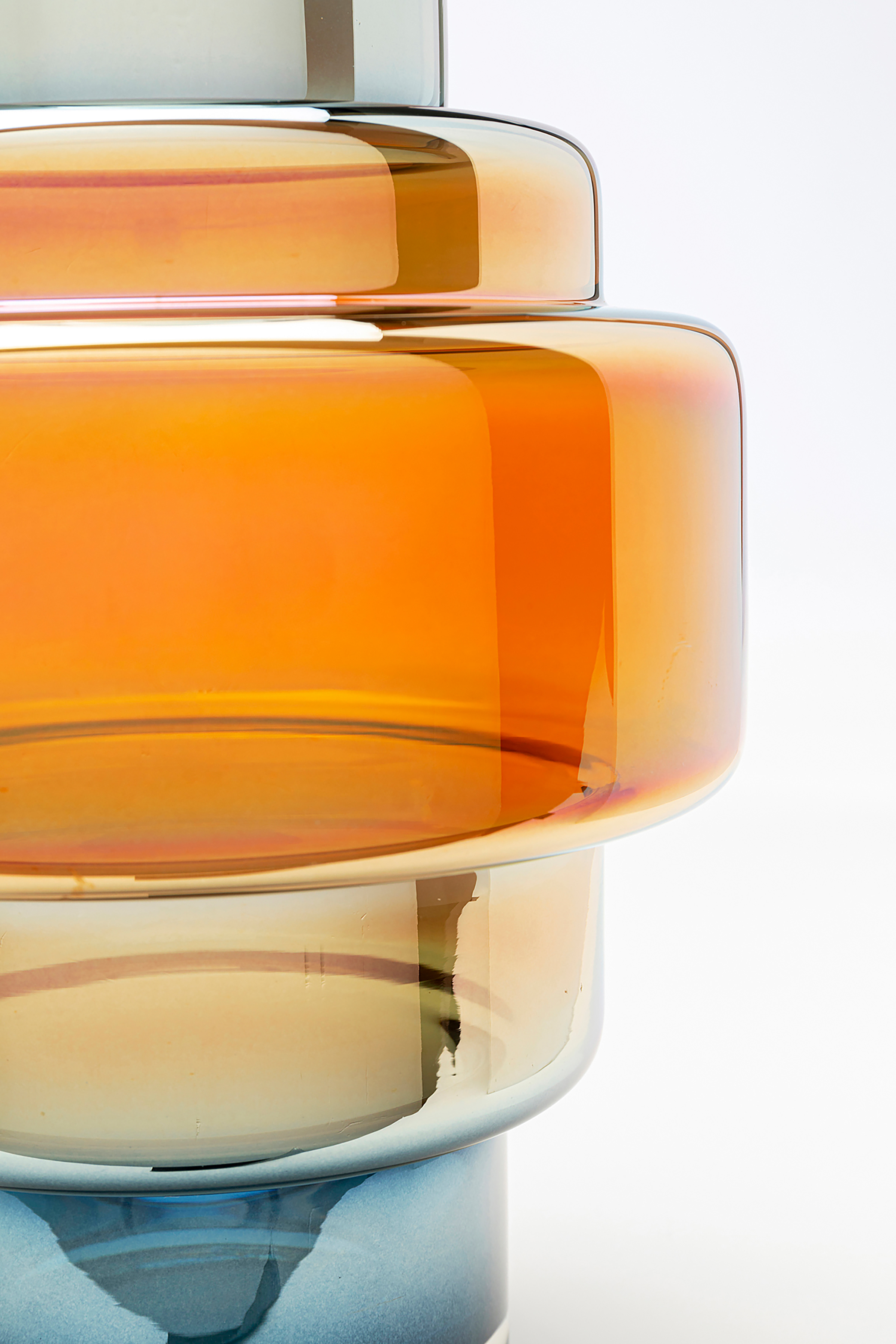 Phenom Vase Klarglas Mehrfarbig