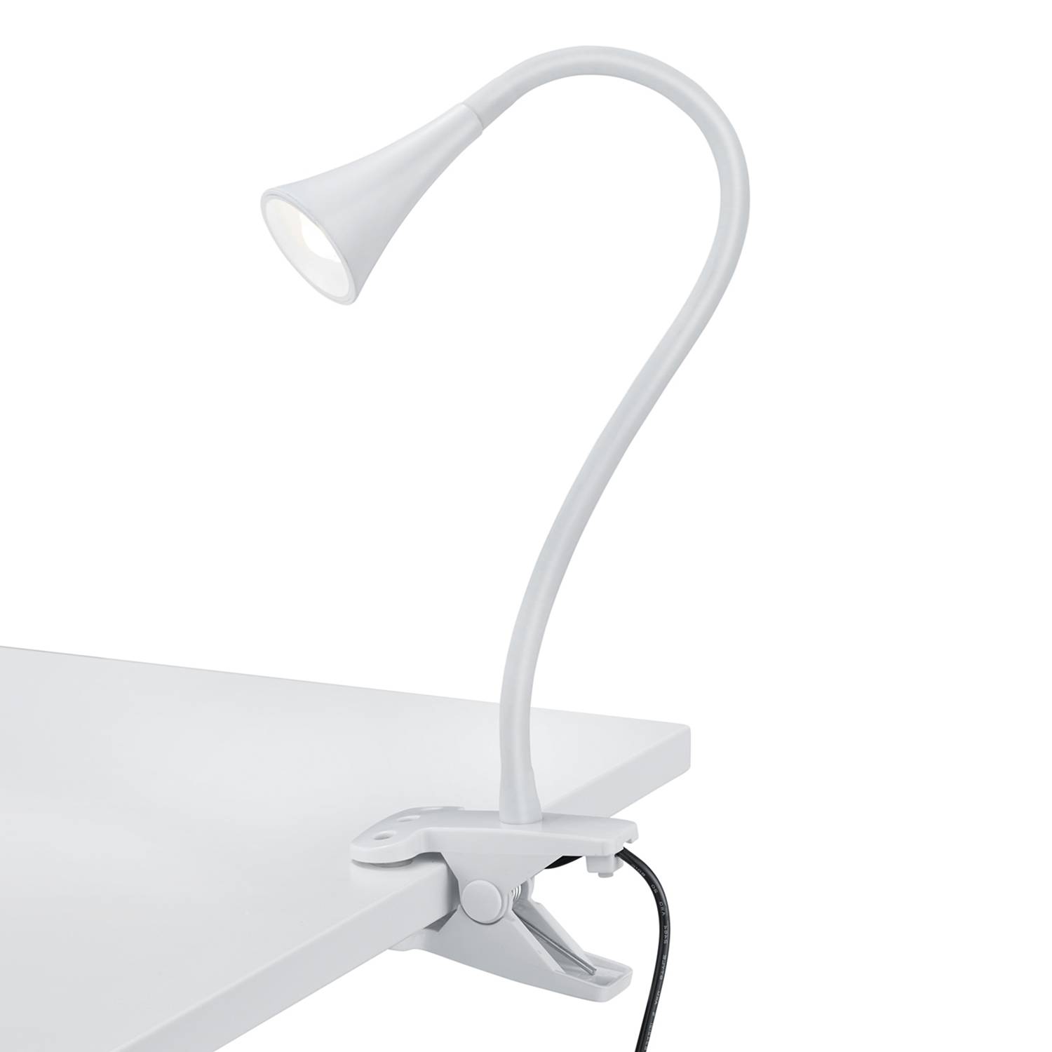 1-Flame Clamp Light Viper Polycarbonate White