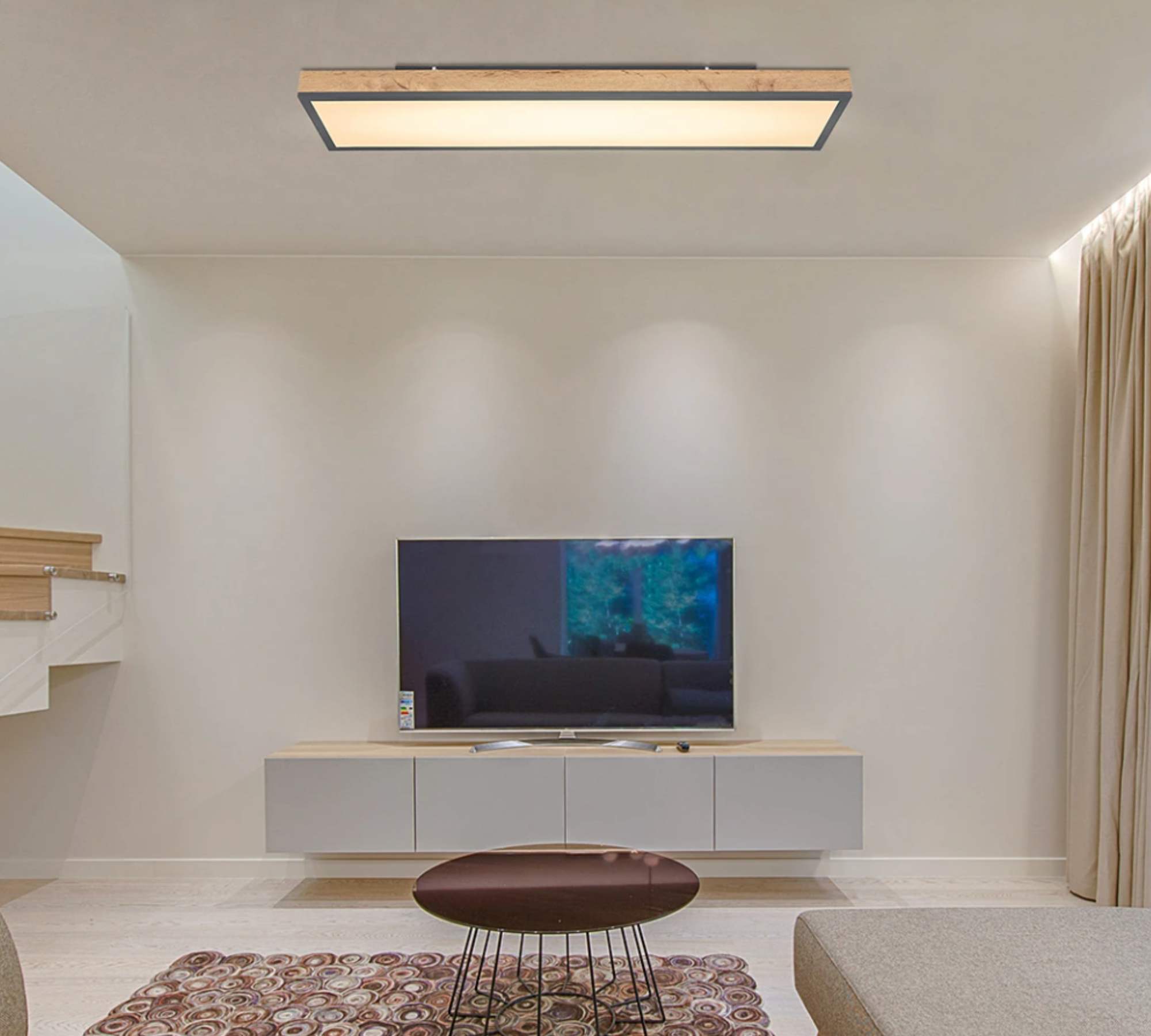 LED Deckenleuchte 1-flammig Acryl Aluminium