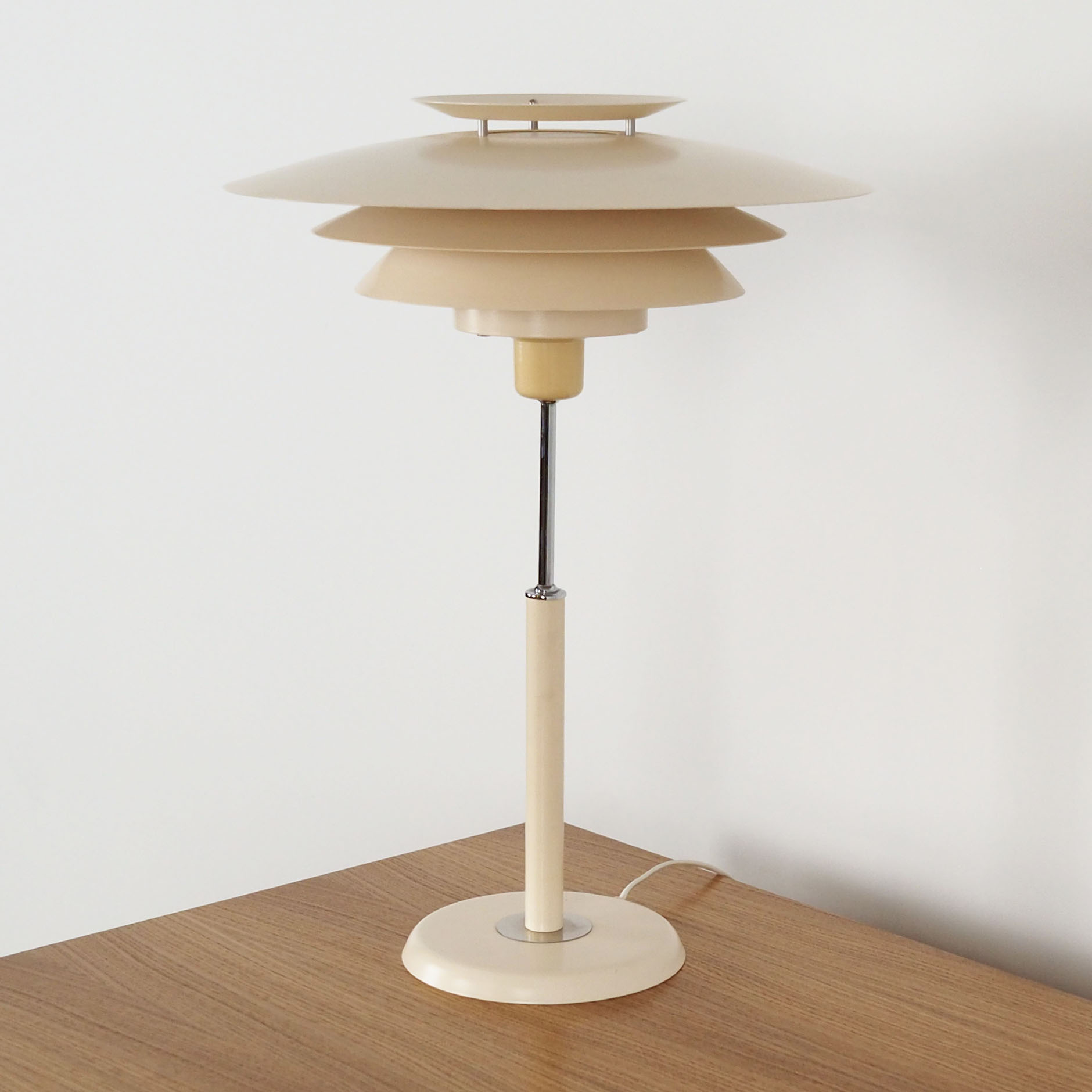 Tischlampe Metall 1970er Jahre