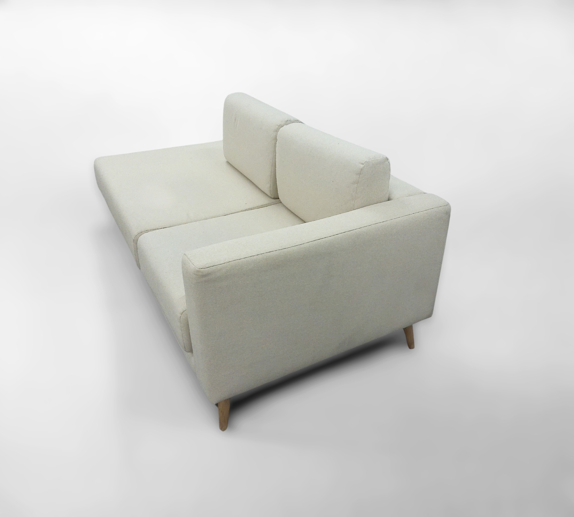 Tyme Sofa mit Récamiere Creme