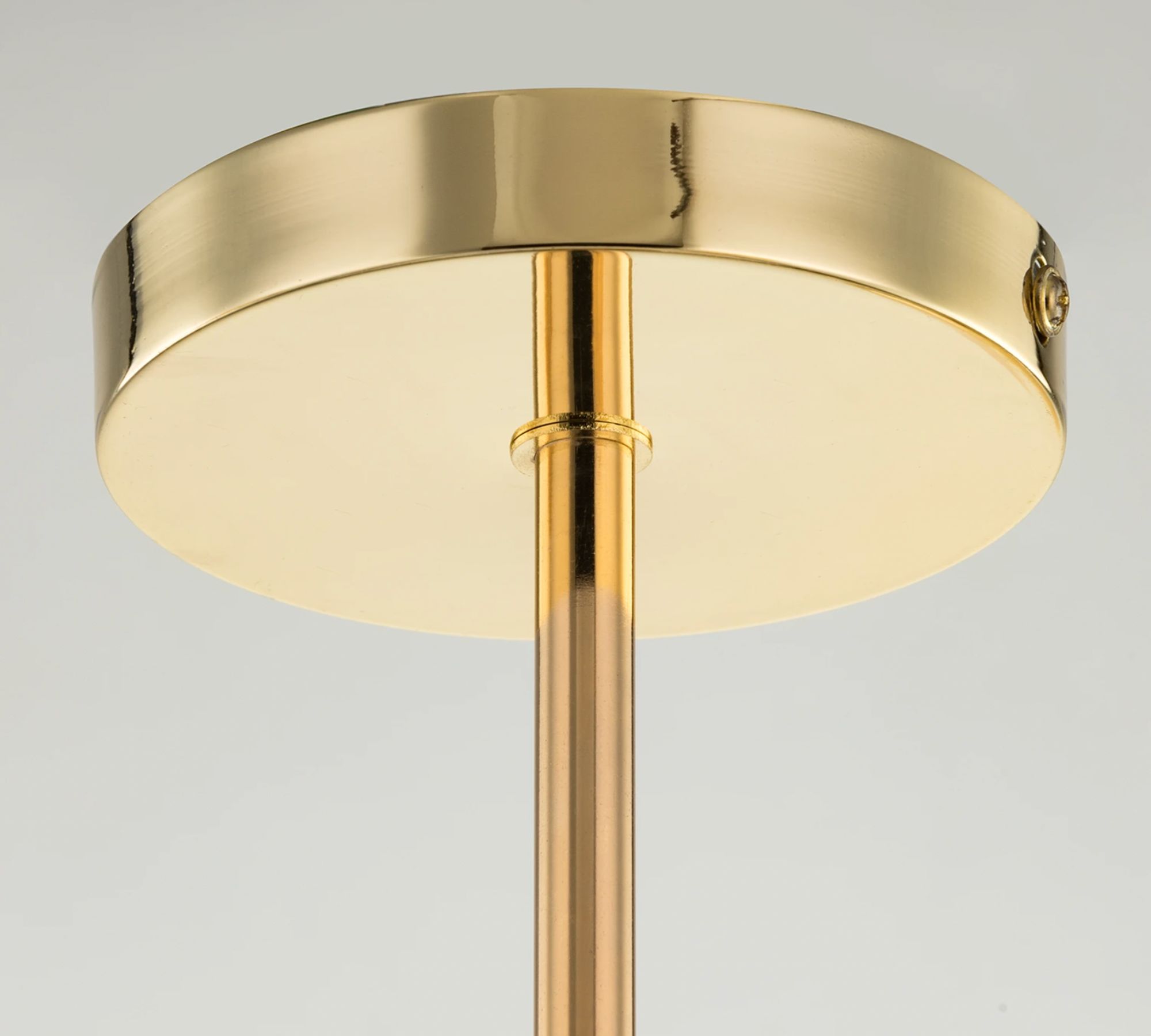 3-light ceiling lamp iron gold