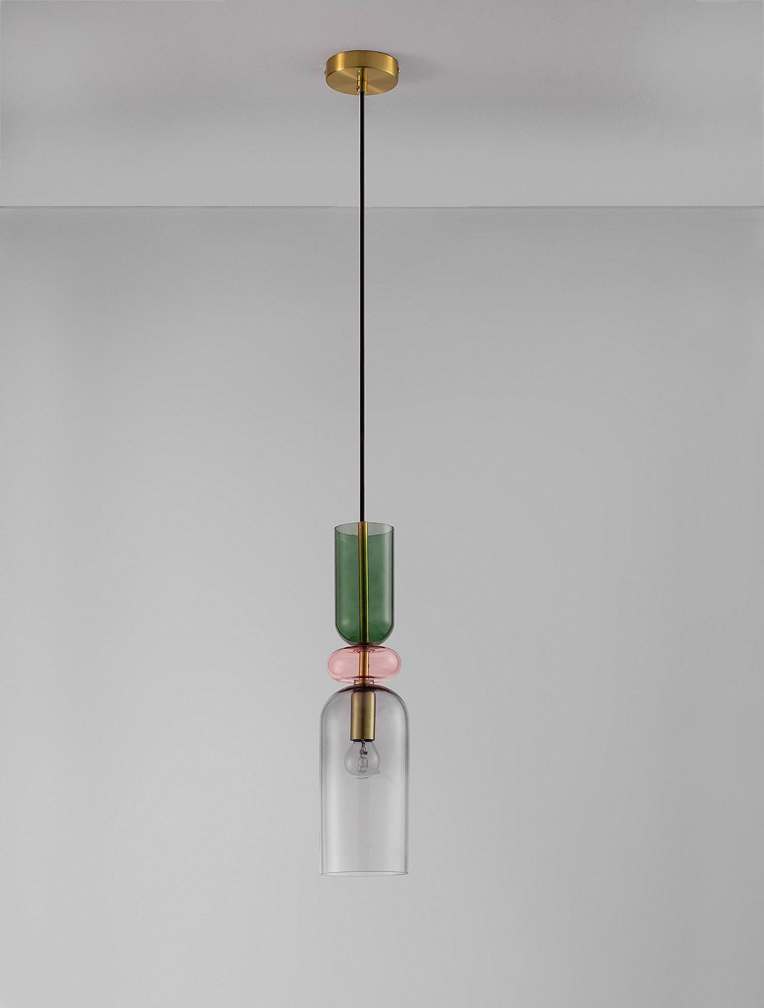 Pendant light Murano Type D Aluminum 1-light