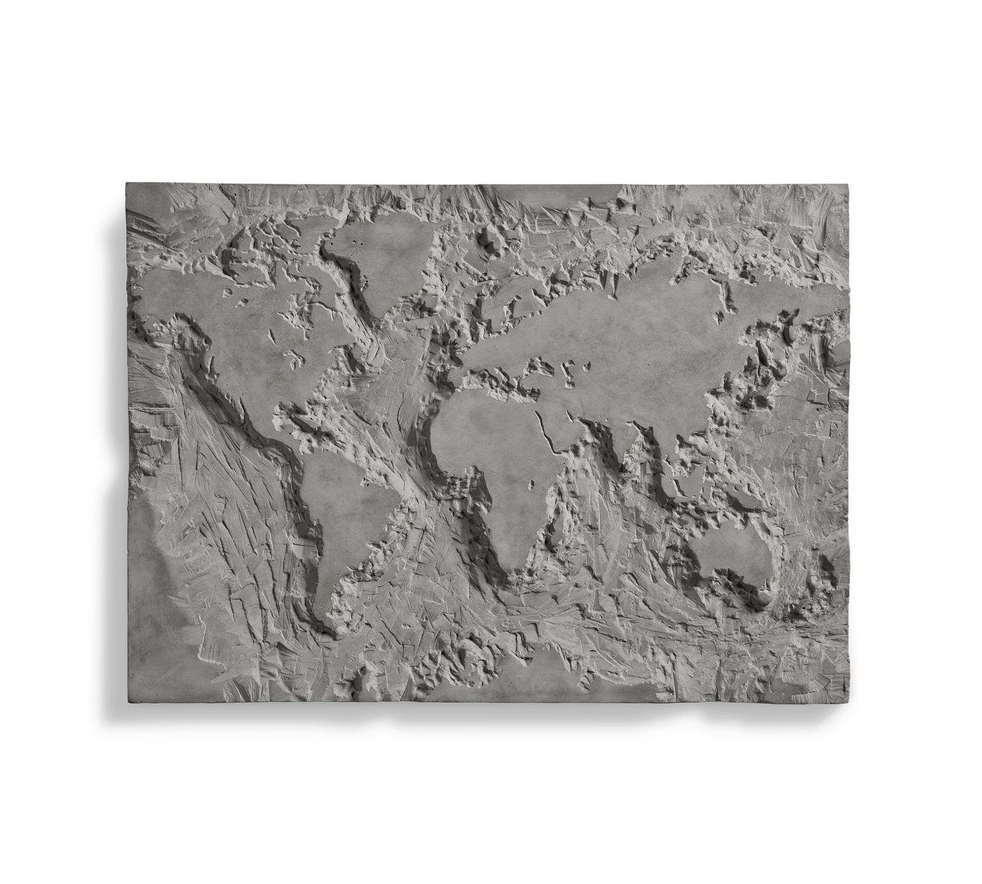 The Gray Planet Wandbild Faserbeton Grau