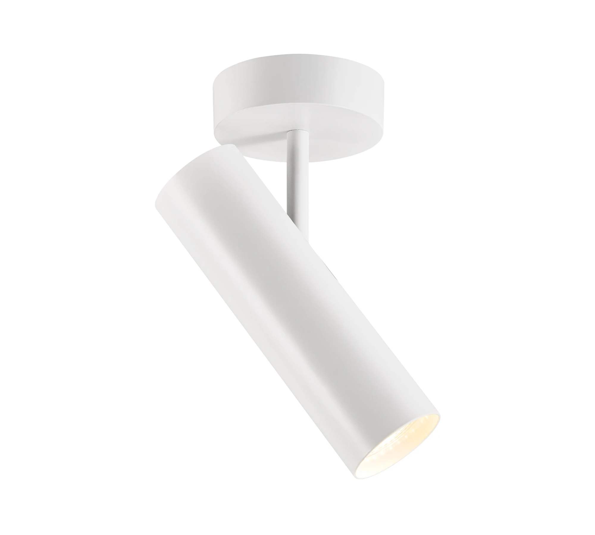 1-Flaming ceiling lamp Steel White