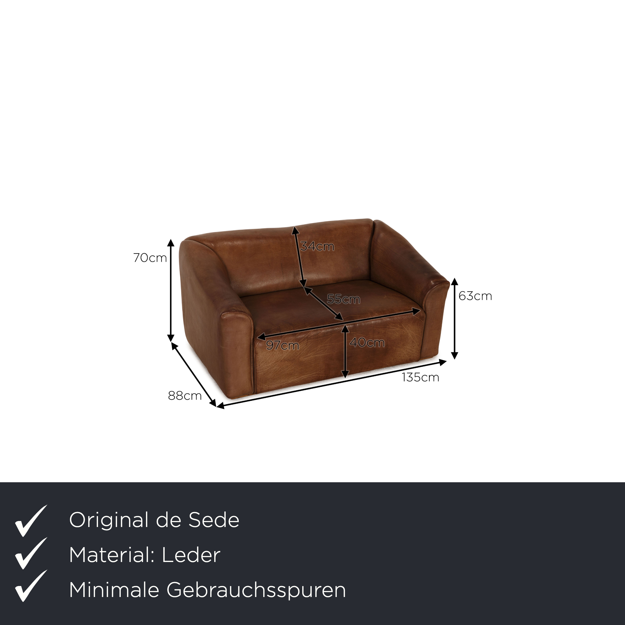 DS 47 Sofa 2-Sitzer Leder Braun