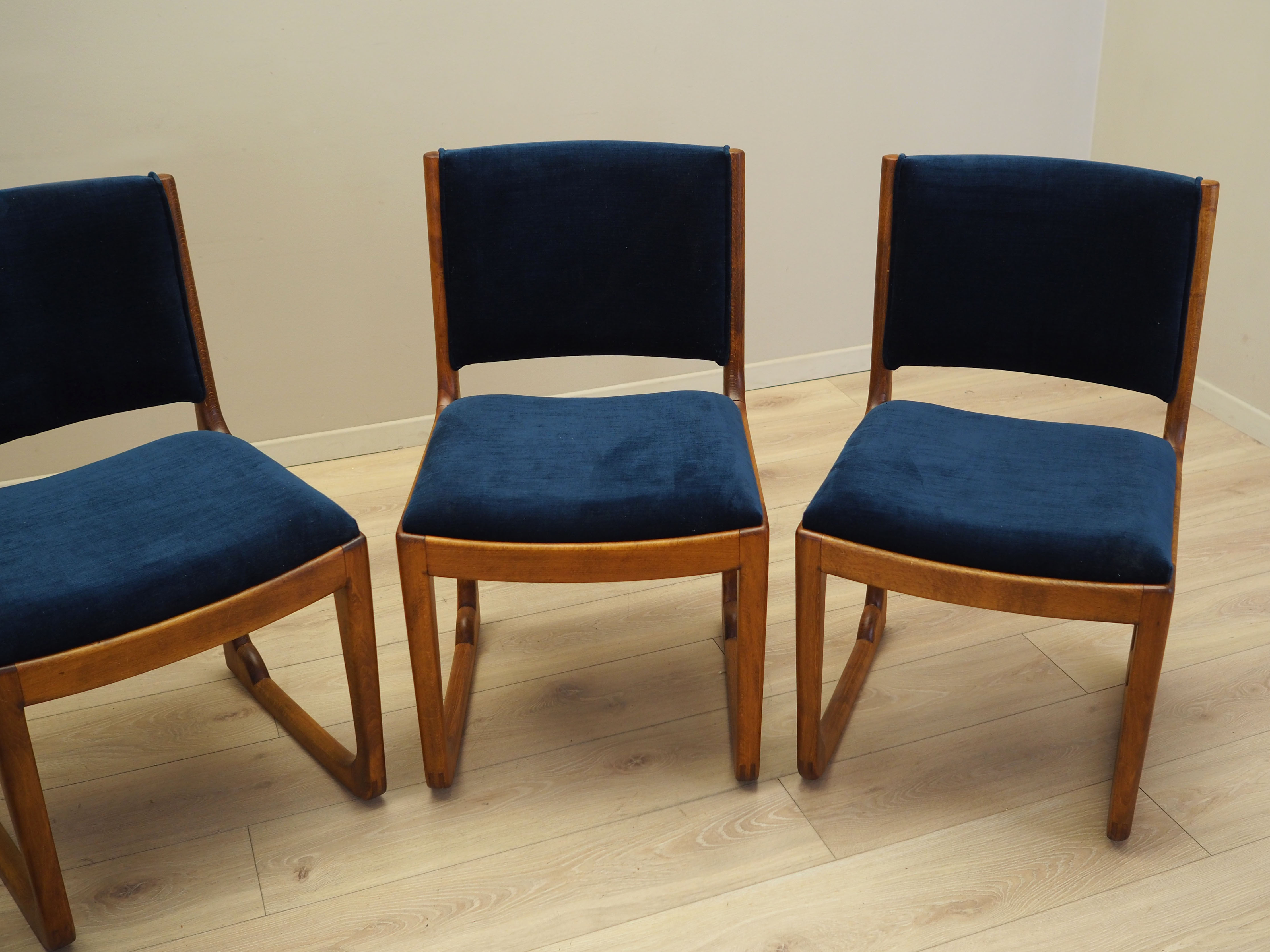 4x Esszimmerstuhl Buchenholz 1950er Jahre