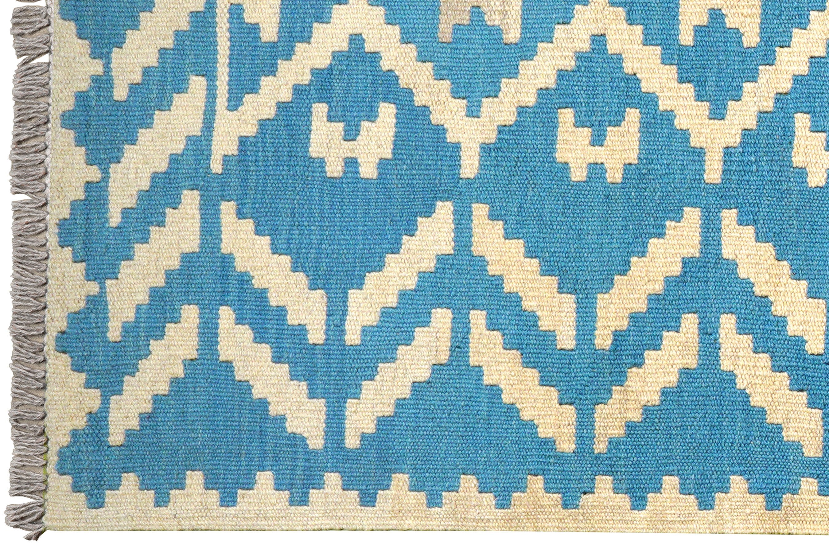 Kilim Gashgai Teppich Blau